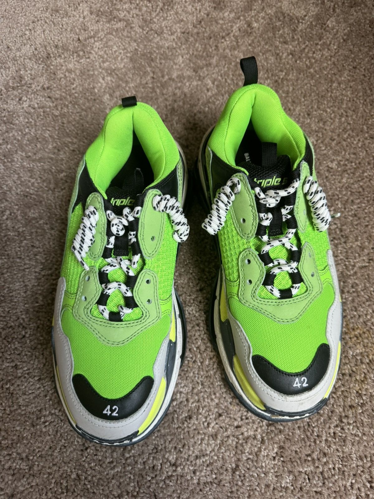 Balenciaga Balenciaga Triple S Green Size US 9 / EU 42 - 1 Thumbnail
