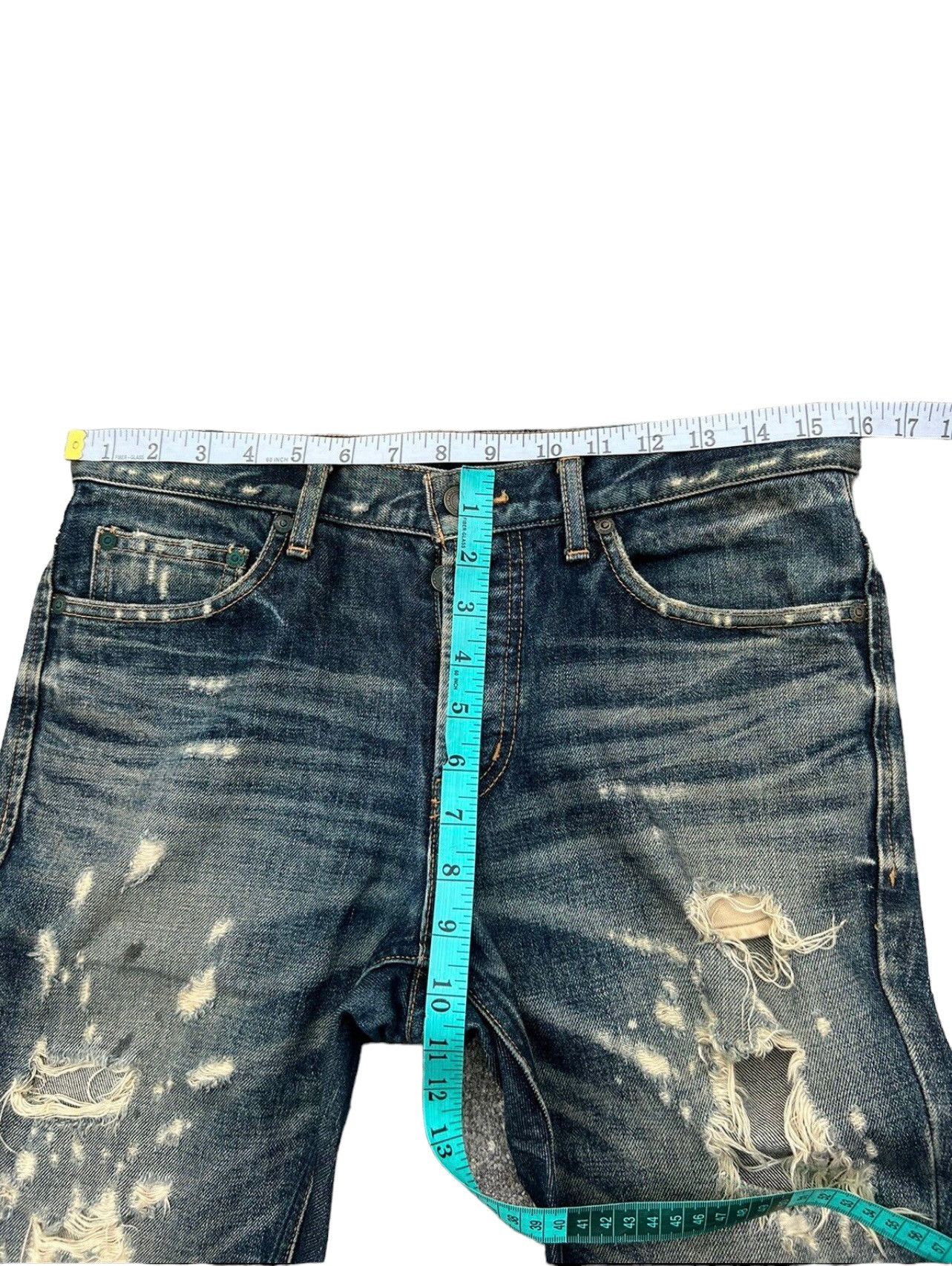 Lounge Lizard Rips Distressed Damaged Denim Jeans Size US 30 / EU 46 - 3 Thumbnail