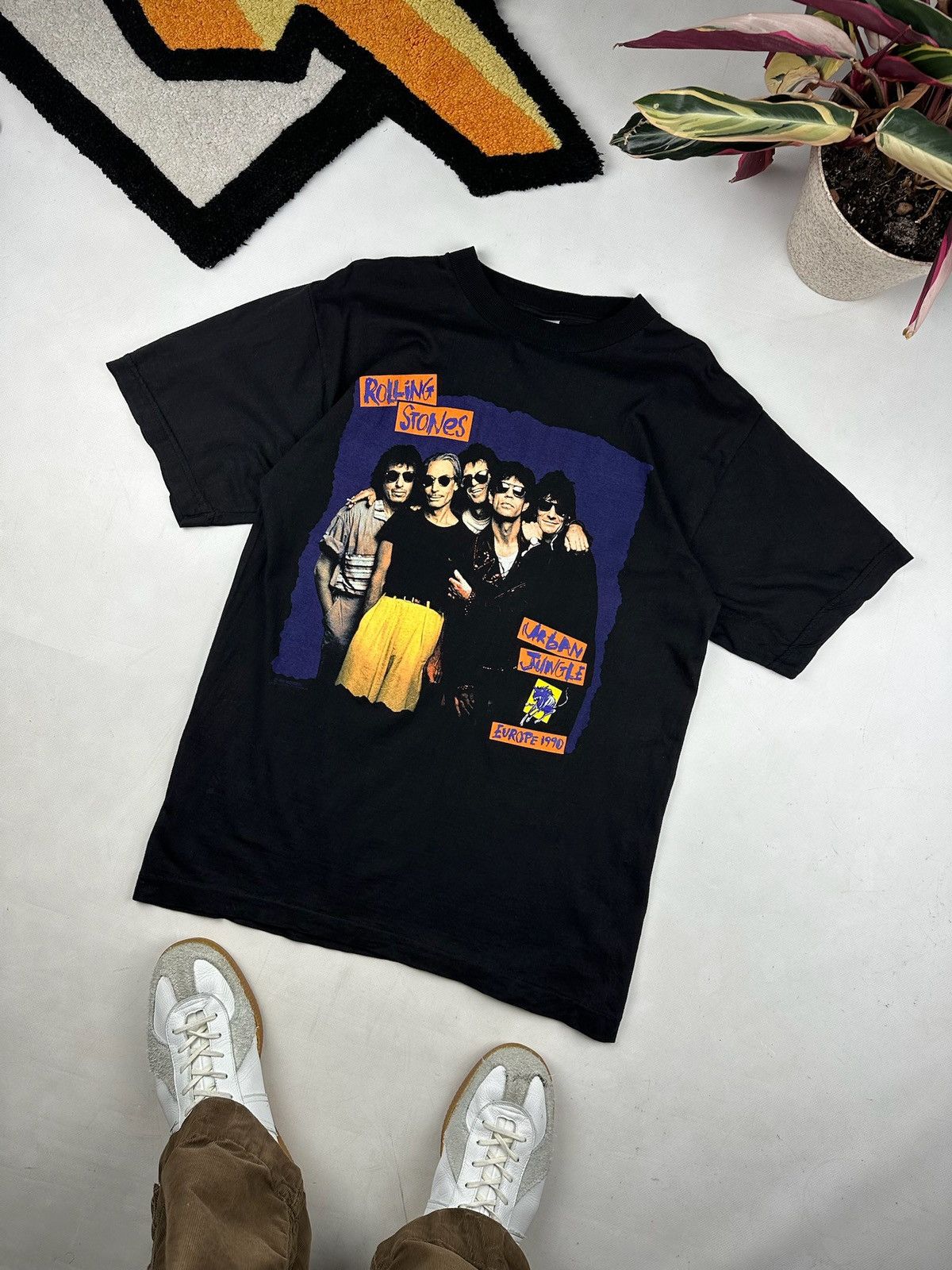 Hanes × The Rolling Stones × Vintage Vintage Rolling Stones tShirt Tour 1990 tee Size US M / EU 48-50 / 2 - 1 Thumbnail