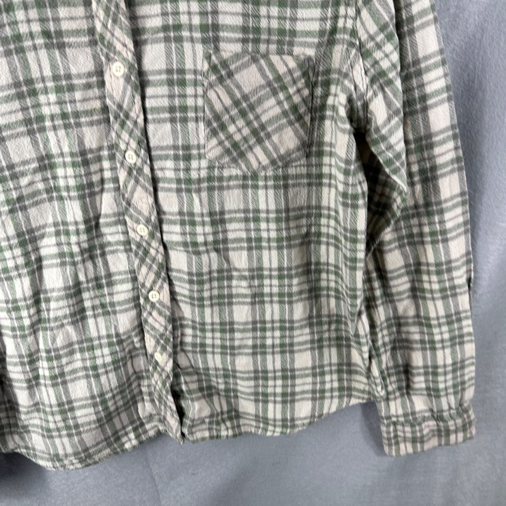 Ralph Lauren Denim & Supply Ralph Lauren Tomboy Shirt Womens XL Long Sleeve Green Plaid Casual Button-Up 100% Cotton Vintage No Size XL / US 12-14 / IT 48-50 - 3 Thumbnail