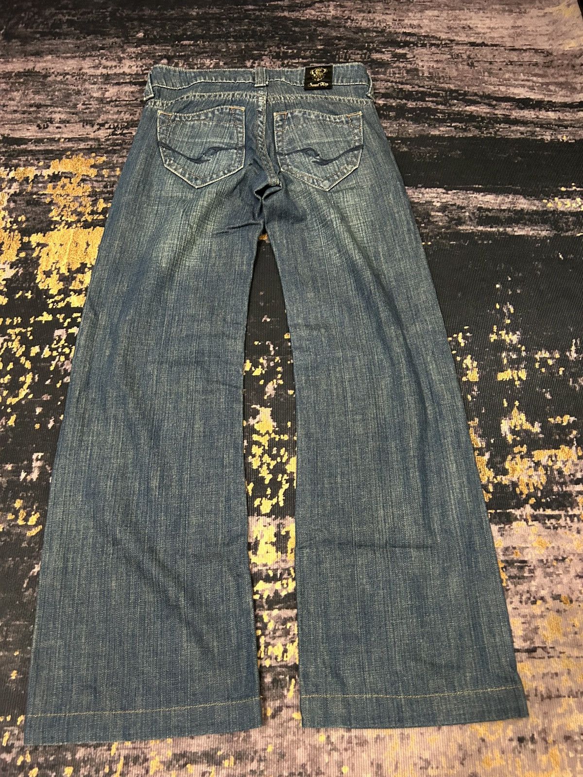 If Six Was Nine Japanese Brand Sweat Hip Washed Flare Jeans Size US 28 / EU 44 - 6 Thumbnail