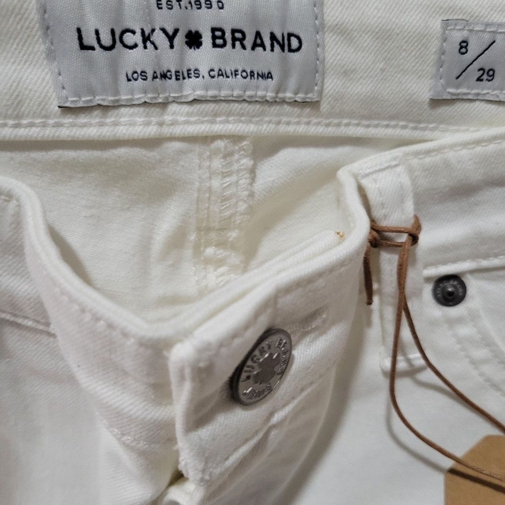 Lucky Brand Lucky Brand Ava Skinny Women's Jeans 8/29 Beige NWT $99 Size 29" - 9 Thumbnail