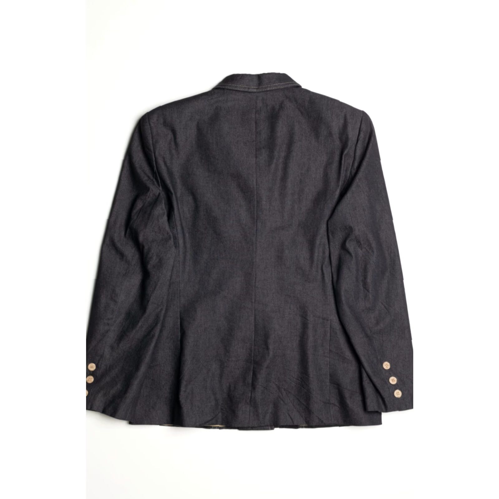 Vintage VINTAGE Mantles Blazer Jacket Large Dark Gray Front Pockets Button Size 42R - 3 Thumbnail