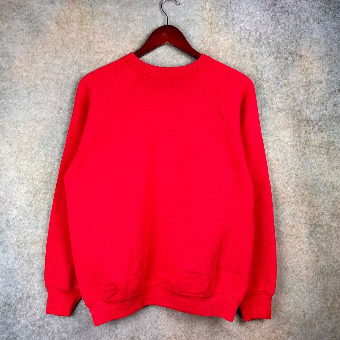 Coca Cola × Vintage VTG 90s Coca Cola Coke Raglan Sweatshirt Mens Sz L Red Size US L / EU 52-54 / 3 - 8 Thumbnail