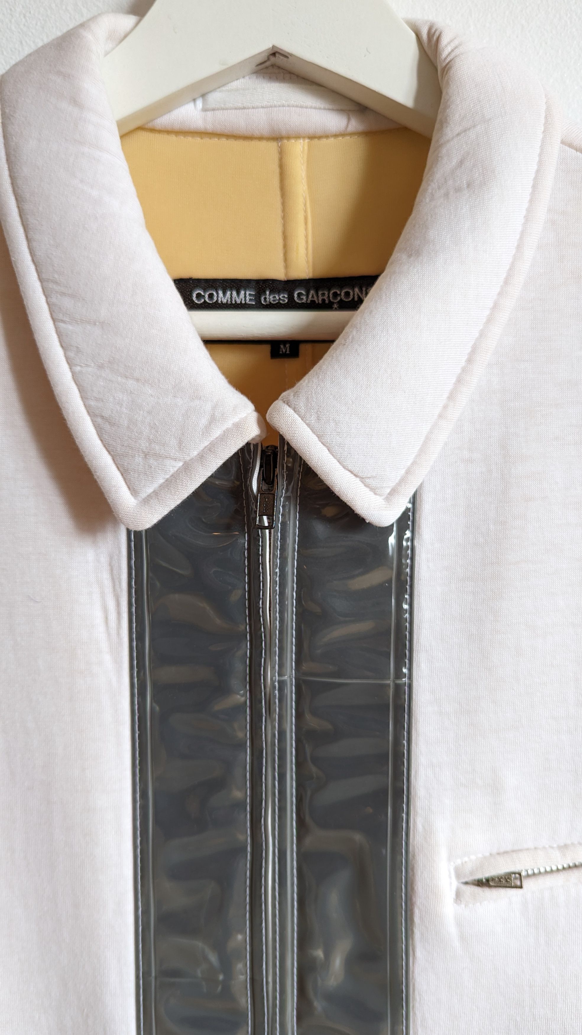 Comme des Garcons Homme Plus AD1995 Short Sleeves Zip Up Reflective Shirt Size US M / EU 48-50 / 2 - 3 Thumbnail