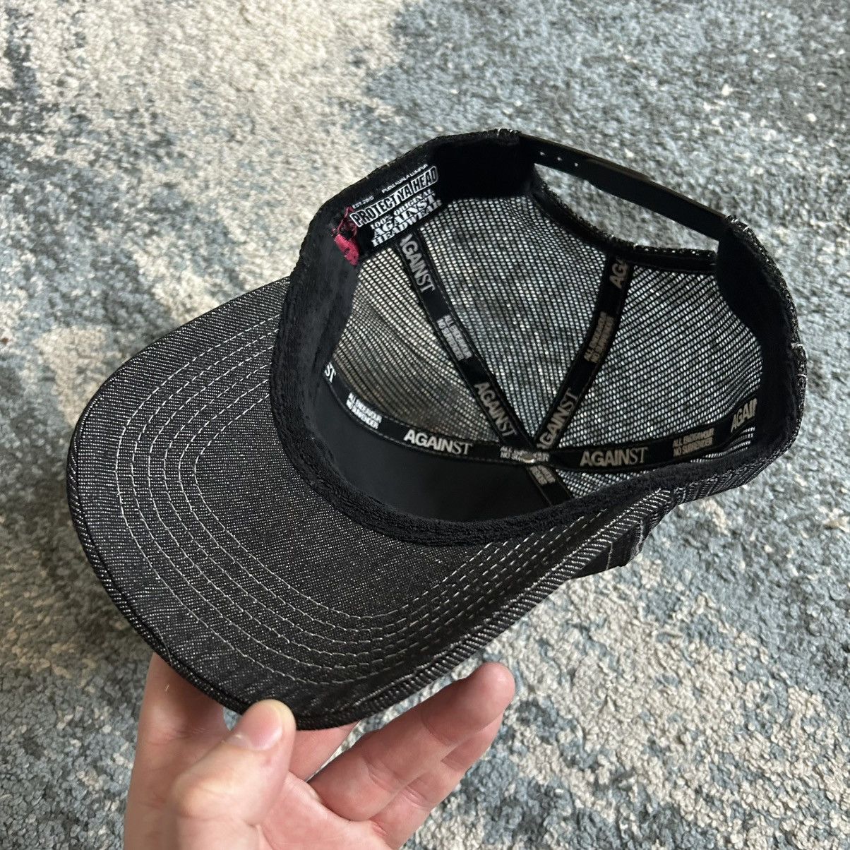 Vintage AGAiNST LAB MALAYSiA TATTOO DENiM TRUCKER CAP iNDiE SLEAZE Size ONE SIZE - 11 Thumbnail