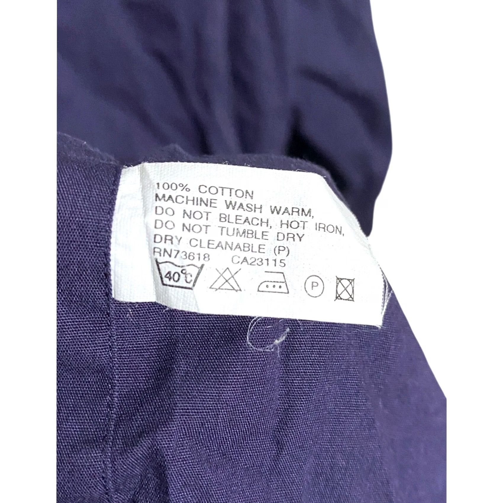Vintage Boss Hugo Boss Dress Shirt 16 32-33 Cotton Quiet Luxury Career Work Long Sleeve Size 42R - 8 Thumbnail