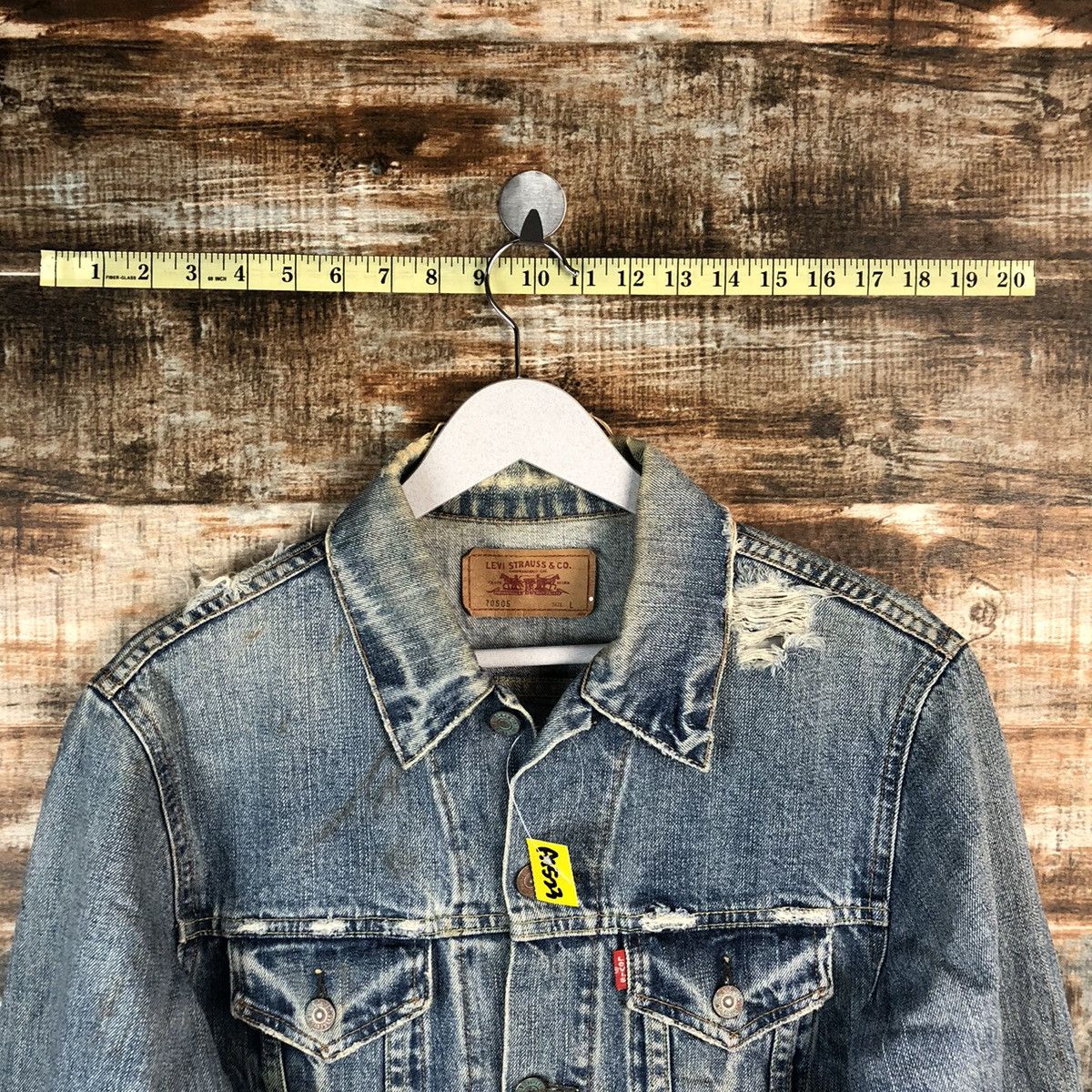 Levi's Levis ripped distressed vintage Blue Denim Jacket #A1523 Size US M / EU 48-50 / 2 - 4 Thumbnail