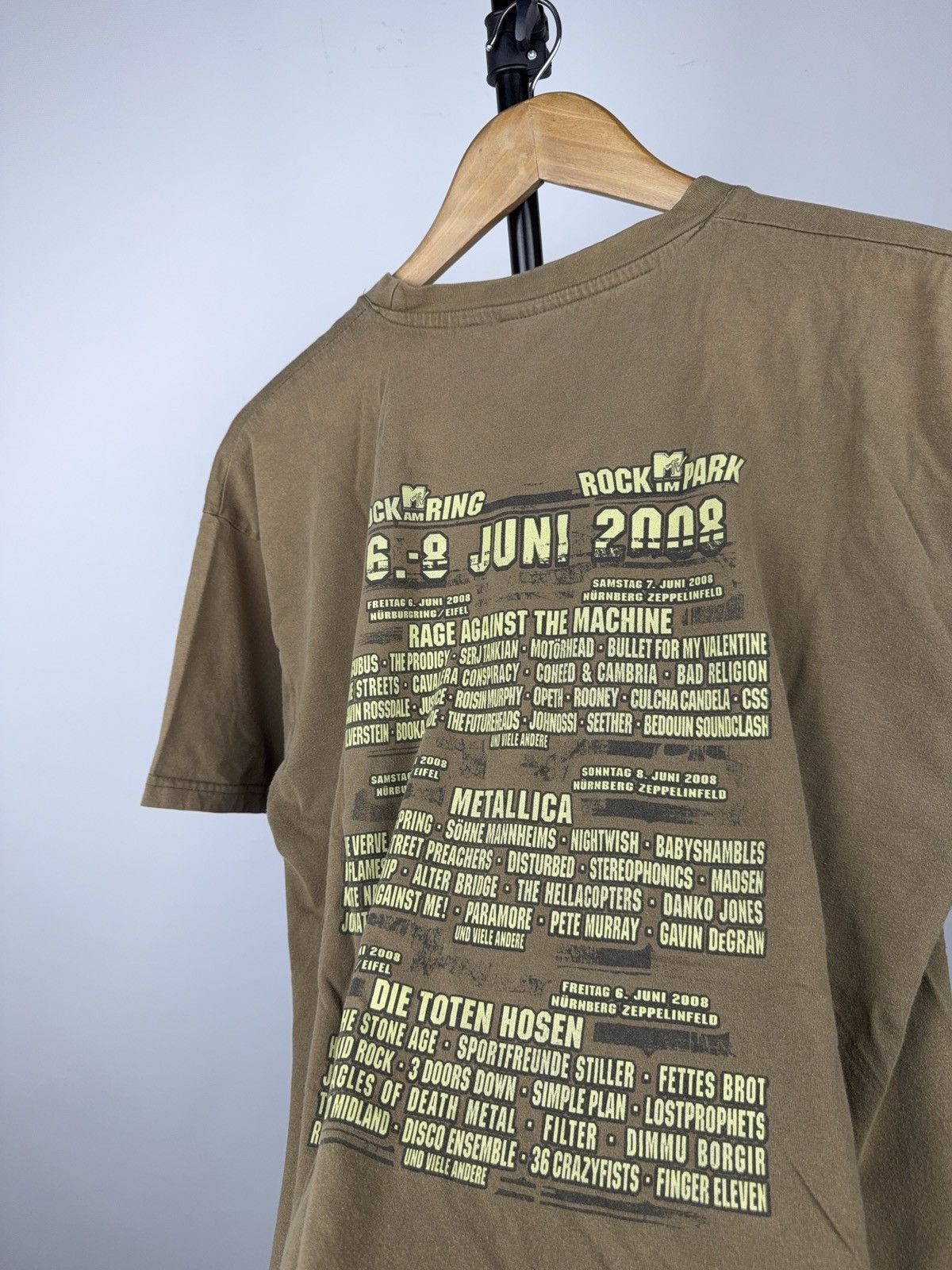 Band Tees Rock im Park ‘08 Metallica RATM Die Toten Hosen Festival Tee Size US M / EU 48-50 / 2 - 12 Thumbnail
