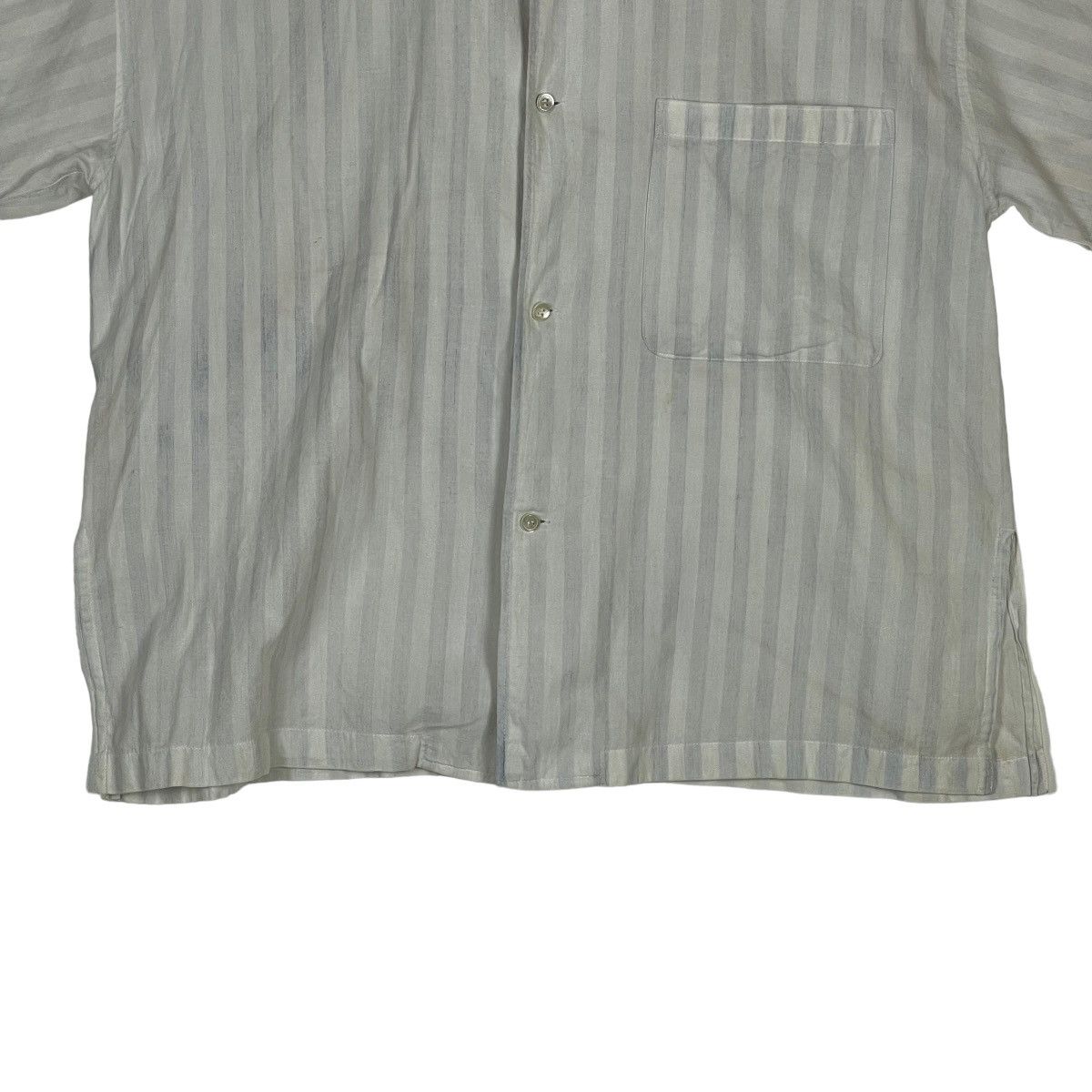 Issey Miyake VTG90 IS Issey Miyake Stripes Button Up Shirt Size US L / EU 52-54 / 3 - 5 Thumbnail