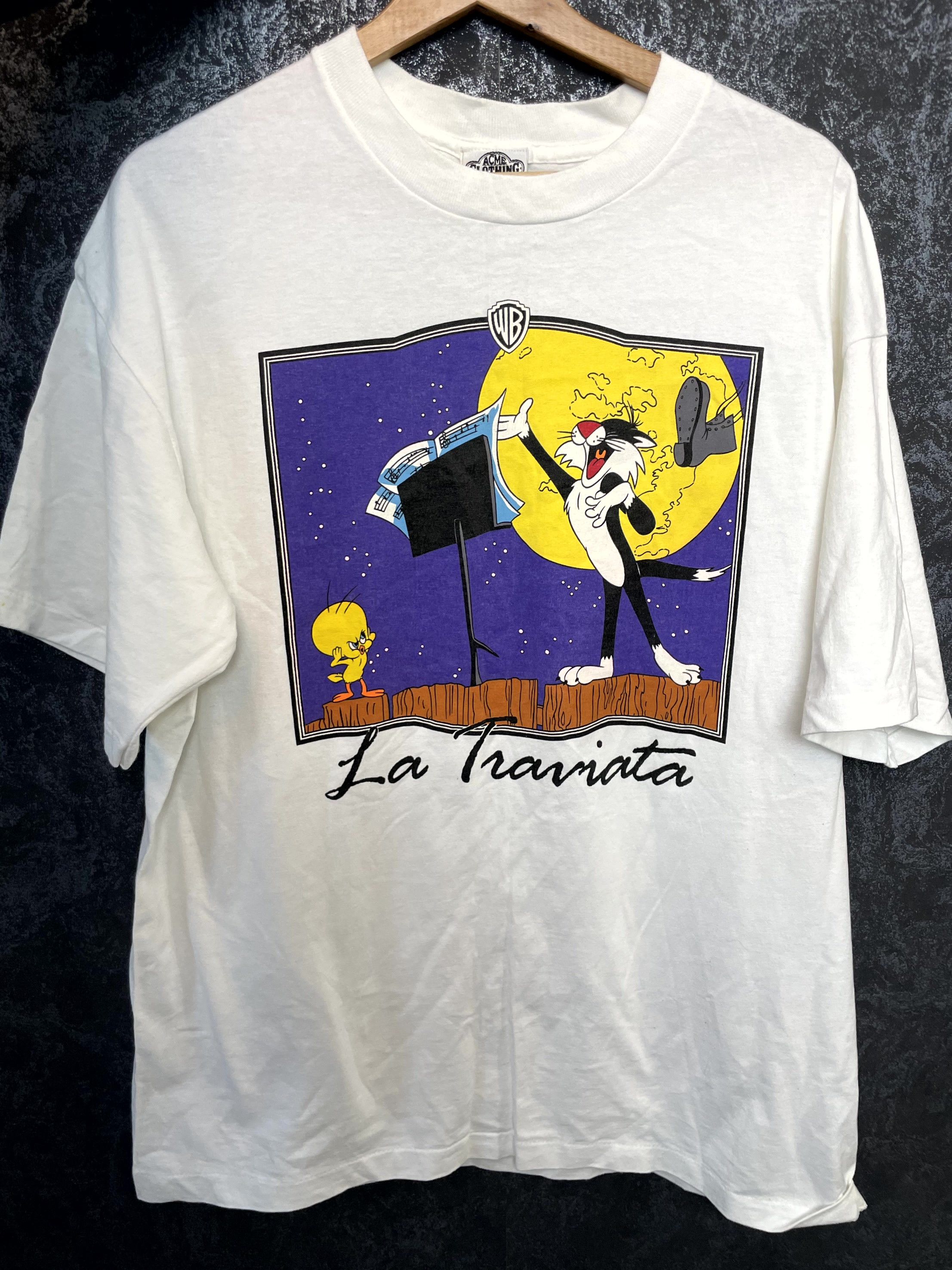 Vintage × Warner Bros Looney tunes vintage Tweety Bird & Sylvester 1991 T shirt Size US XL / EU 56 / 4 - 1 Thumbnail