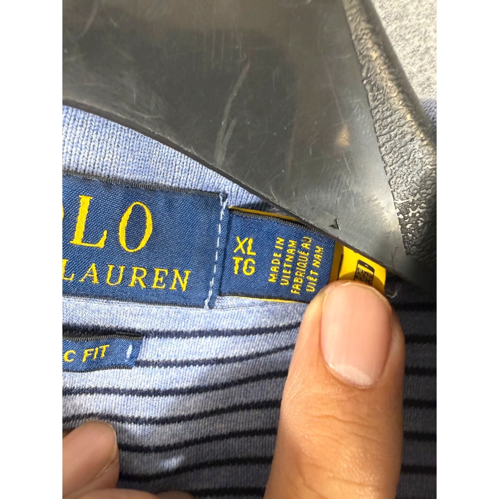 Polo Ralph Lauren VINTAGE Polo Ralph Lauren Polo Shirt Mens XL Blue Striped Classic Fit Sports Performance Short Sleeve Logo Size US XL / EU 56 / 4 - 6 Thumbnail