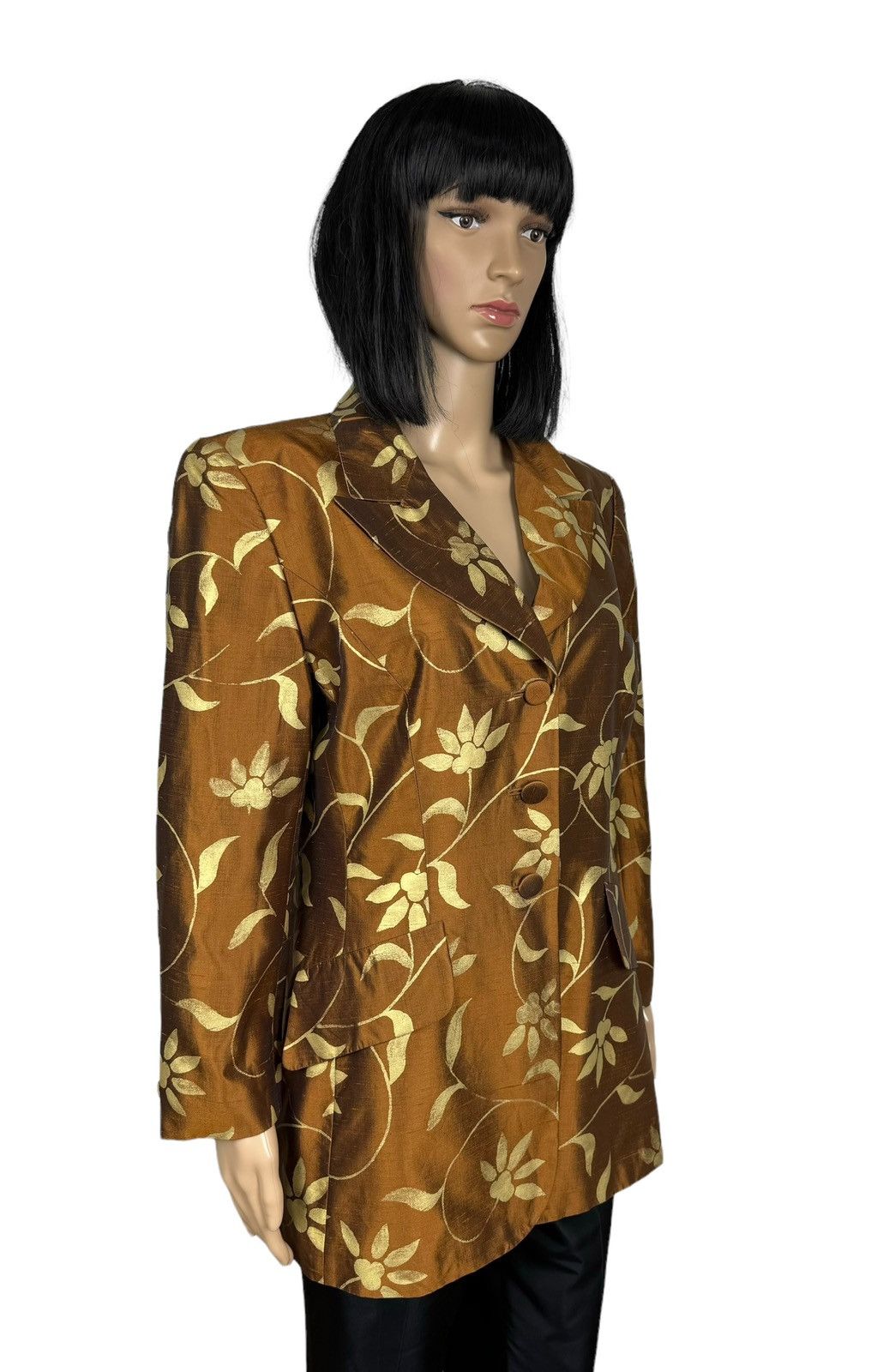Escada × Vintage Escada Margaretha Ley Silk Blazer Floral Printed size 42 Size M / US 6-8 / IT 42-44 - 4 Thumbnail
