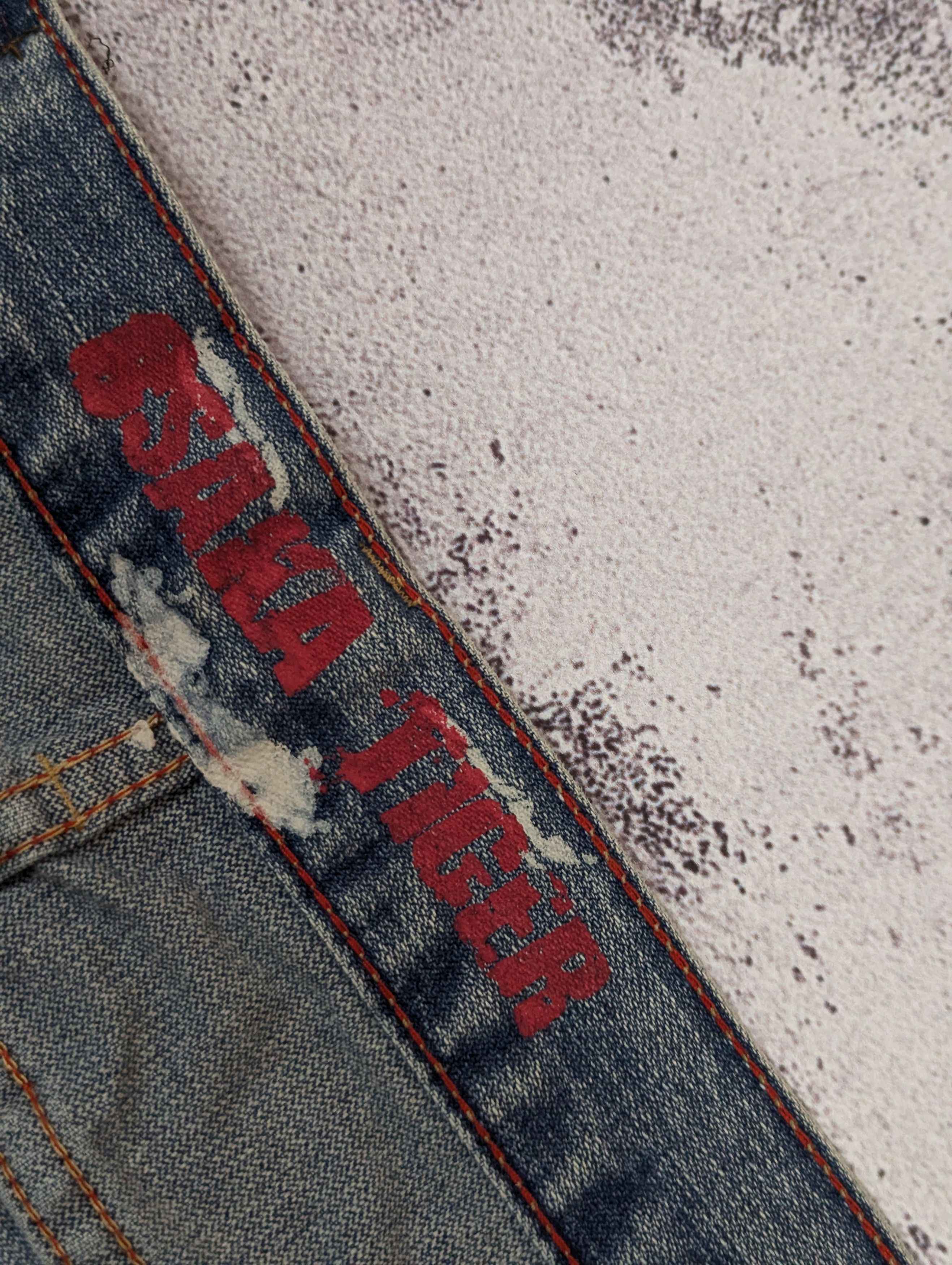 Japanese Brand Osaka Tiger Japanese Distressed Light Blue Jeans Mens Sz 38R Size US 38 / EU 54 - 23 Thumbnail