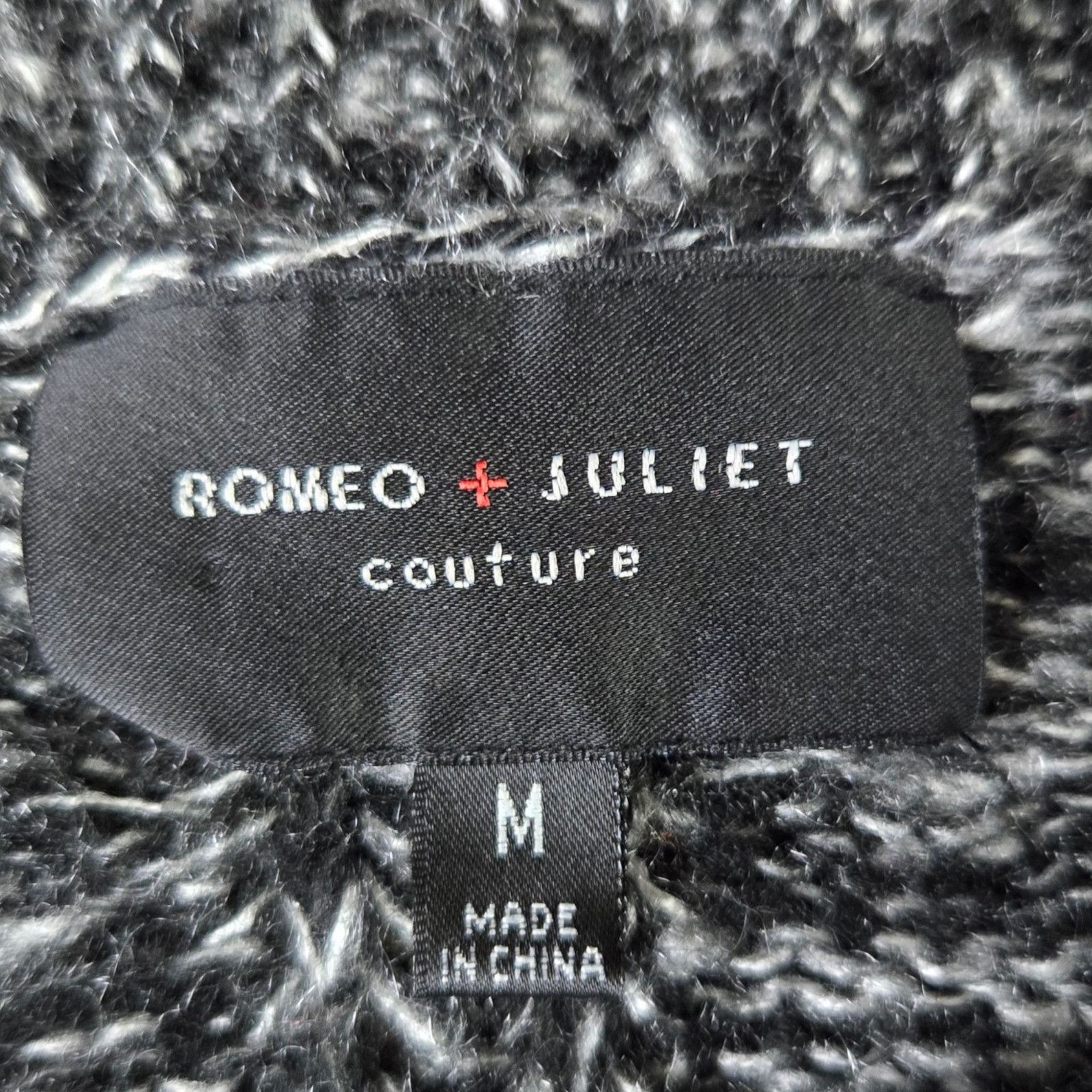 Other Marled Black Crewneck Crop Soft Sweater Size Medium Size M / US 6-8 / IT 42-44 - 4 Thumbnail