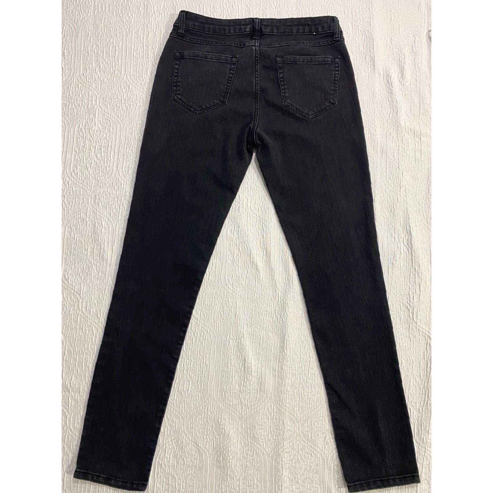 Denime Cello Jeans Slim Denim 13 Black Juniors Womens Jeans Straight Stretch 5-Pocket Design Inseam 31 in Modern Denim Size 34" / US 12 / IT 48 - 2 Thumbnail