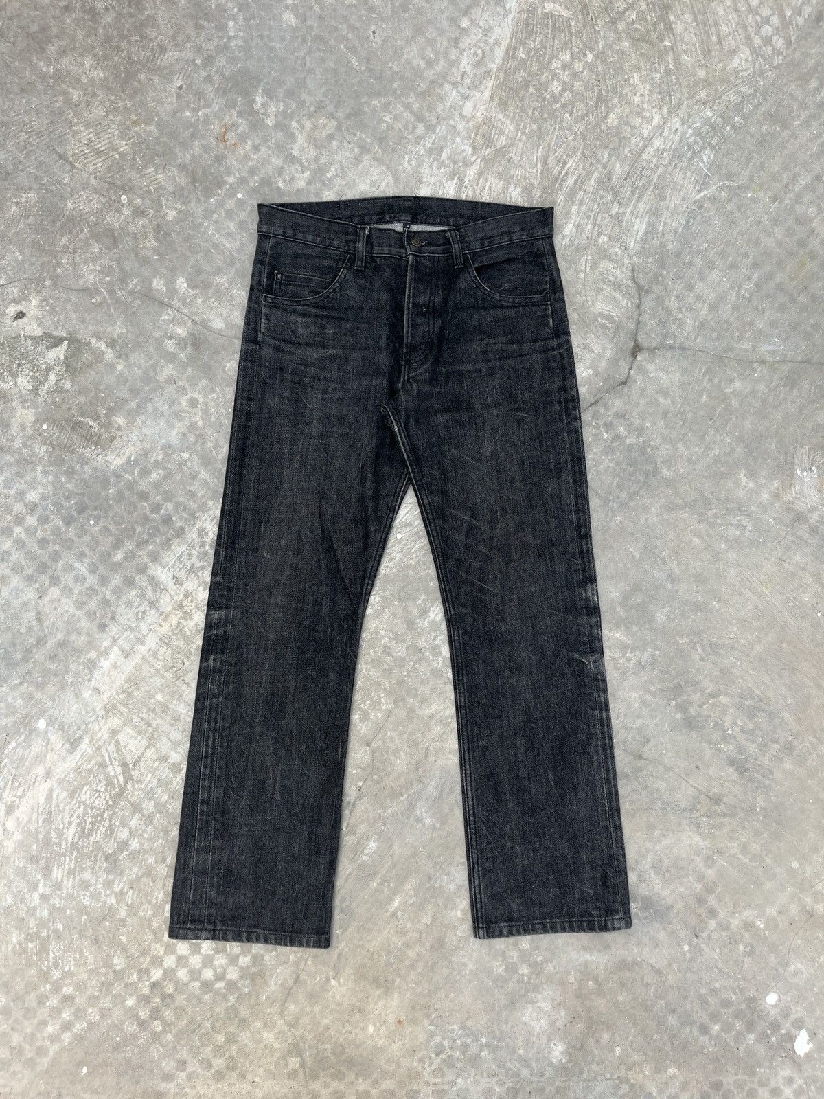 Lad Musician SAMPLE Lad Musician Washed Black Denim Jeans Size US 32 / EU 48 - 12 Thumbnail