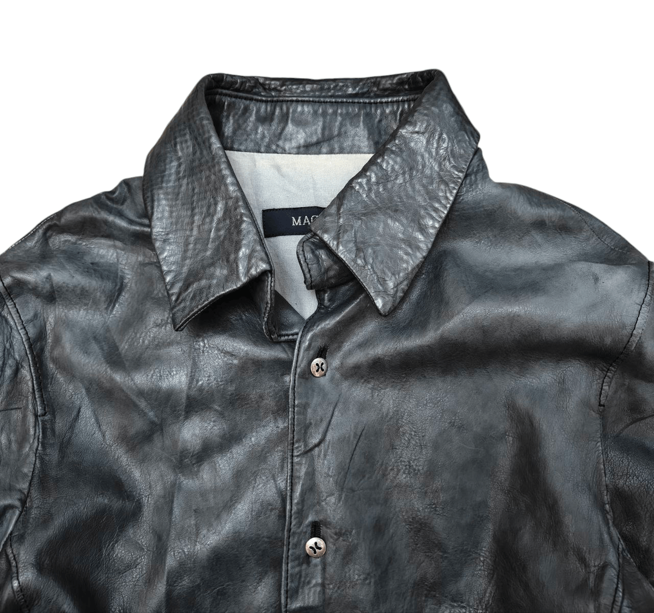 Japanese Brand Mac Phee Tomorrowland Leather Jacket Size XS / US 0-2 / IT 36-38 - 7 Thumbnail