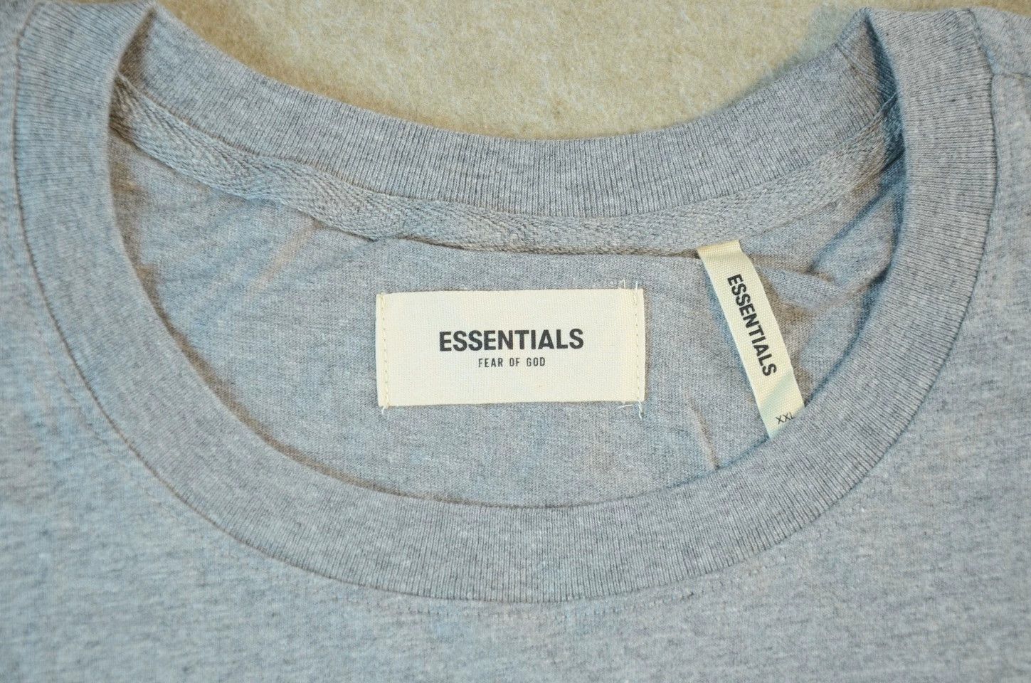 Fear of God Fear of God Essentials Printed Logo Oversize Gray T-shirt Size US XXL / EU 58 / 5 - 7 Thumbnail