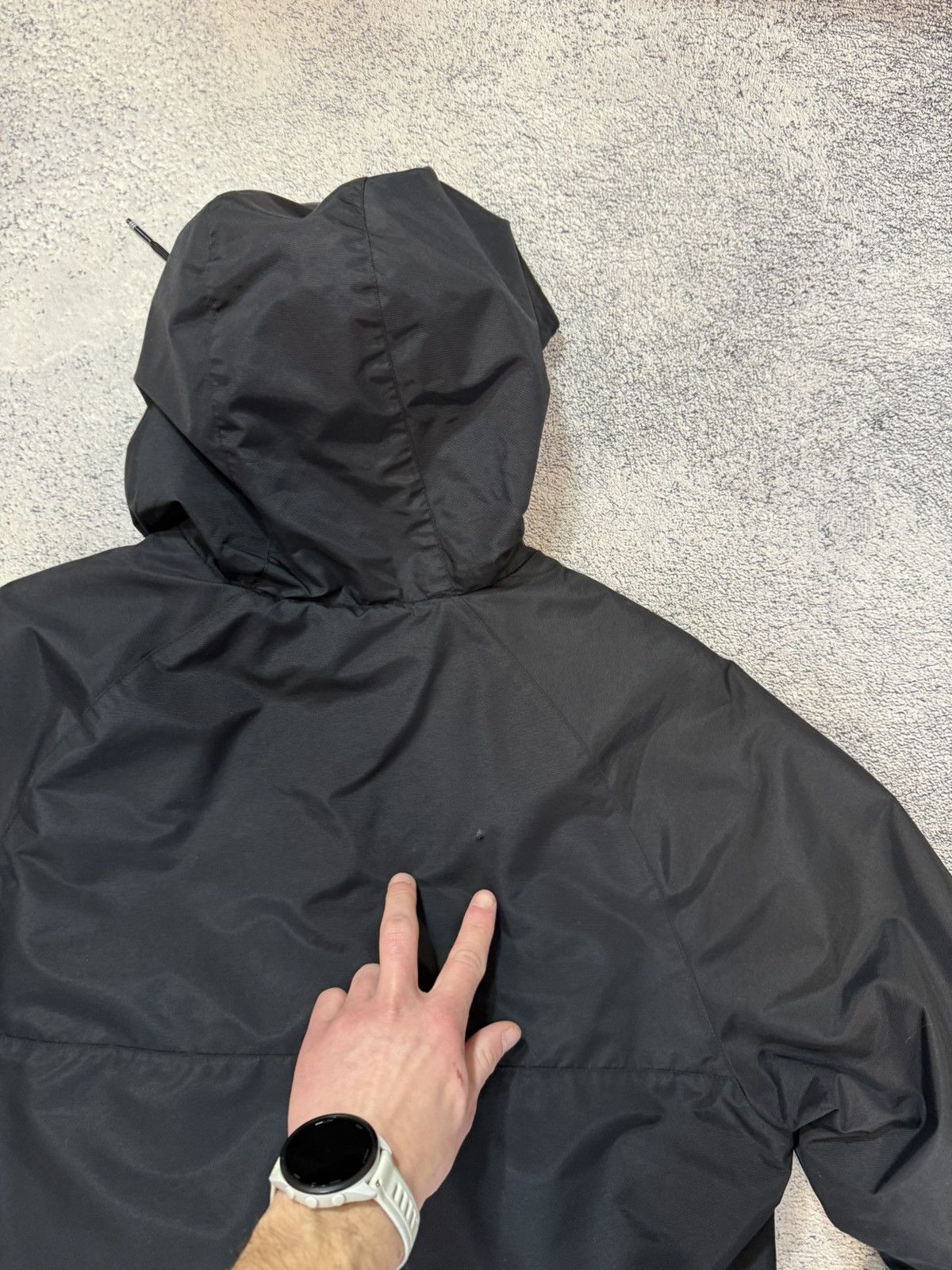 Adidas Adidas Originals Outline Anorak Jacket Black Men M Hooded Size US M / EU 48-50 / 2 - 13 Thumbnail