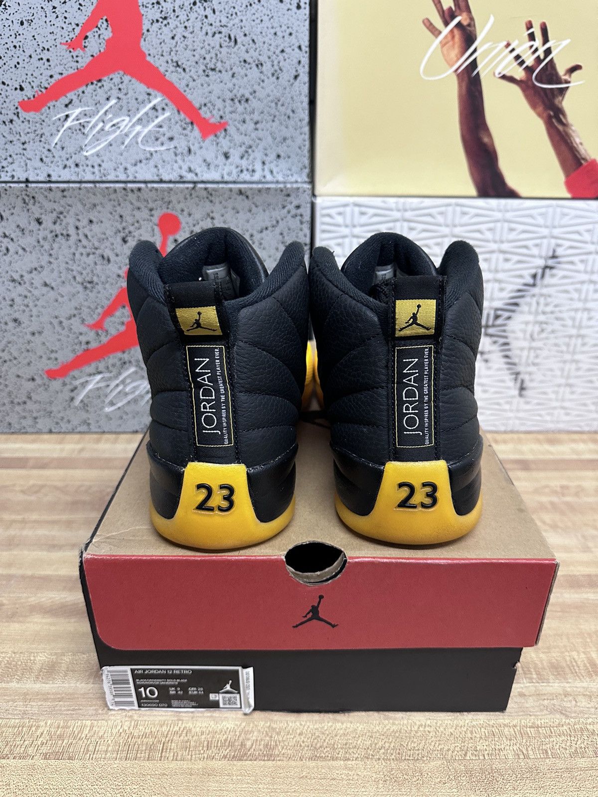 Jordan Brand × Nike Nike Air Jordan 12 XII Retro University Gold 2020 Size US 10 / EU 43 - 4 Thumbnail