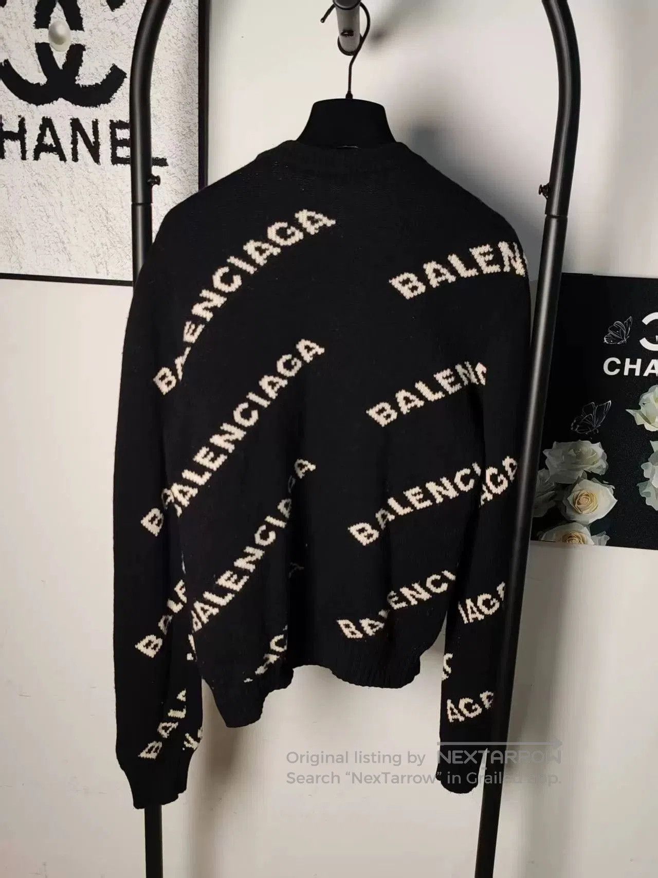 Balenciaga Balenciaga Knitted Sweater Black and Beige. Size US M / EU 48-50 / 2 - 2 Thumbnail
