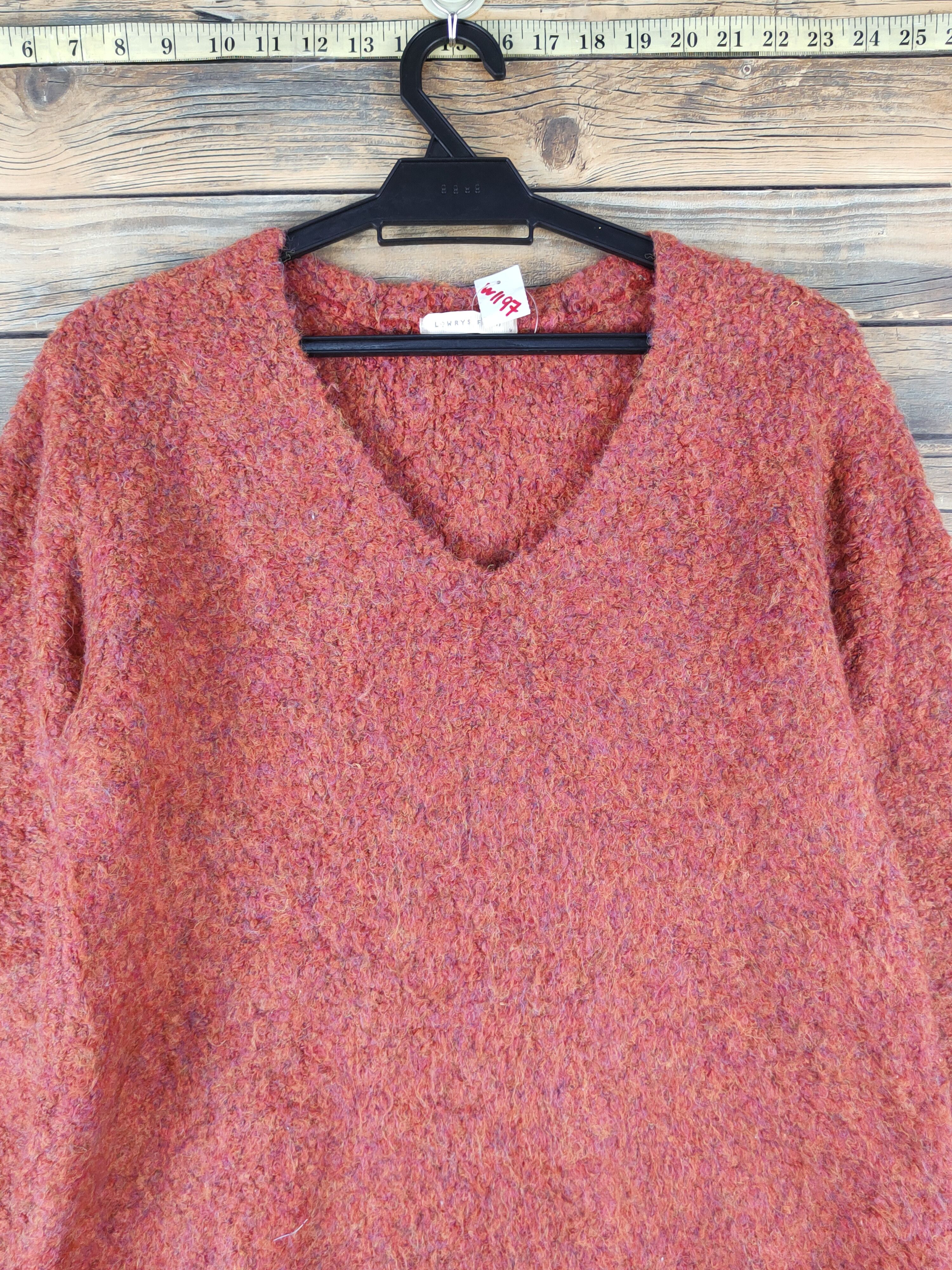 Homespun Knitwear × LOWRYS FARM × Vintage Lowrys Farm Orange Knitwear Sweatshirts #W1197 Size M / US 6-8 / IT 42-44 - 2 Thumbnail