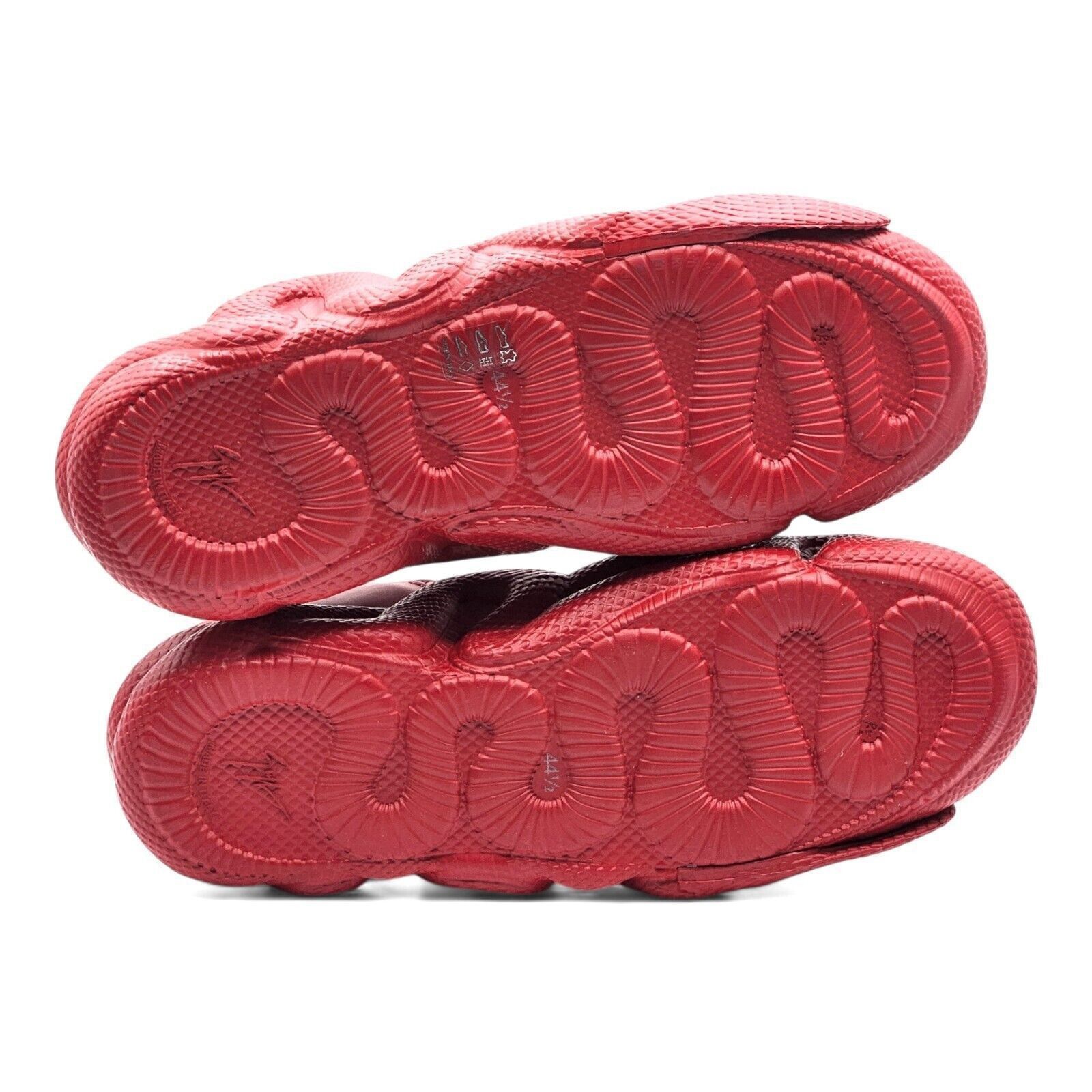 Giuseppe Zanotti Cobras Sneakers - Leather - Red - 44.5 11.5 US $995 Size US 11.5 / EU 44-45 - 8 Thumbnail