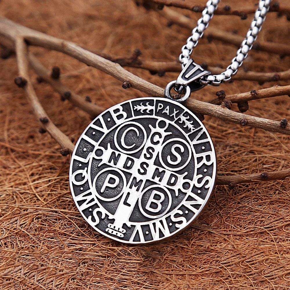 Jewelry San Benito Exorcist Amulet Pendant Stainless Necklace Gifts Size ONE SIZE - 6 Thumbnail