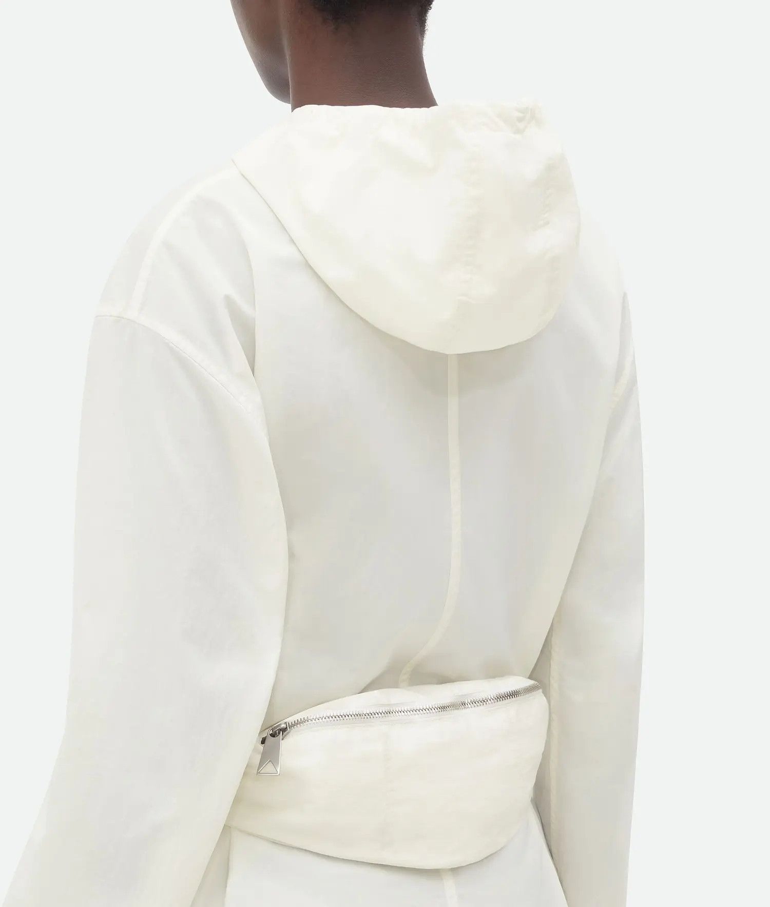 Bottega Veneta o1n1vont0525 Packable Tech Nylon Blouson in Chalk Size XS / US 0-2 / IT 36-38 - 4 Thumbnail