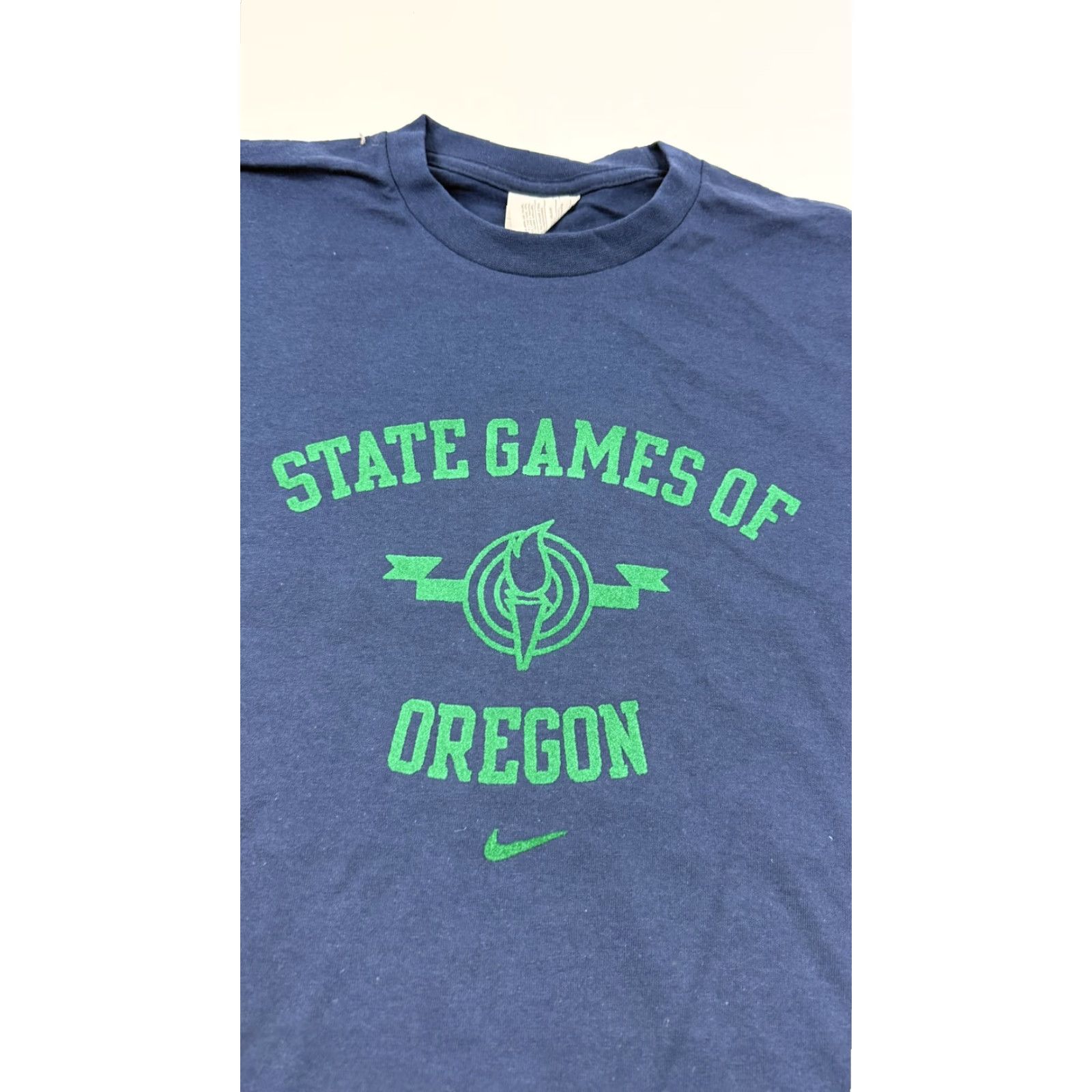 Nike VINTAGE Nike Shirt Men S Navy Blue State Games of Oregon 04 Graphic Tee 2000s Mens Size US S / EU 44-46 / 1 - 2 Thumbnail
