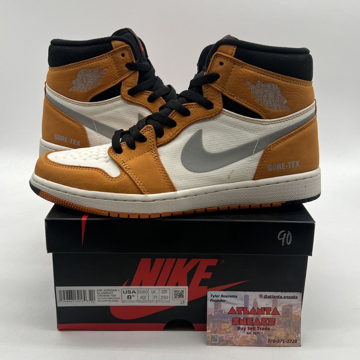 Nike Air Jordan 1 high element gore tex light curry Size US 8.5 / EU 41-42 - 1 Thumbnail