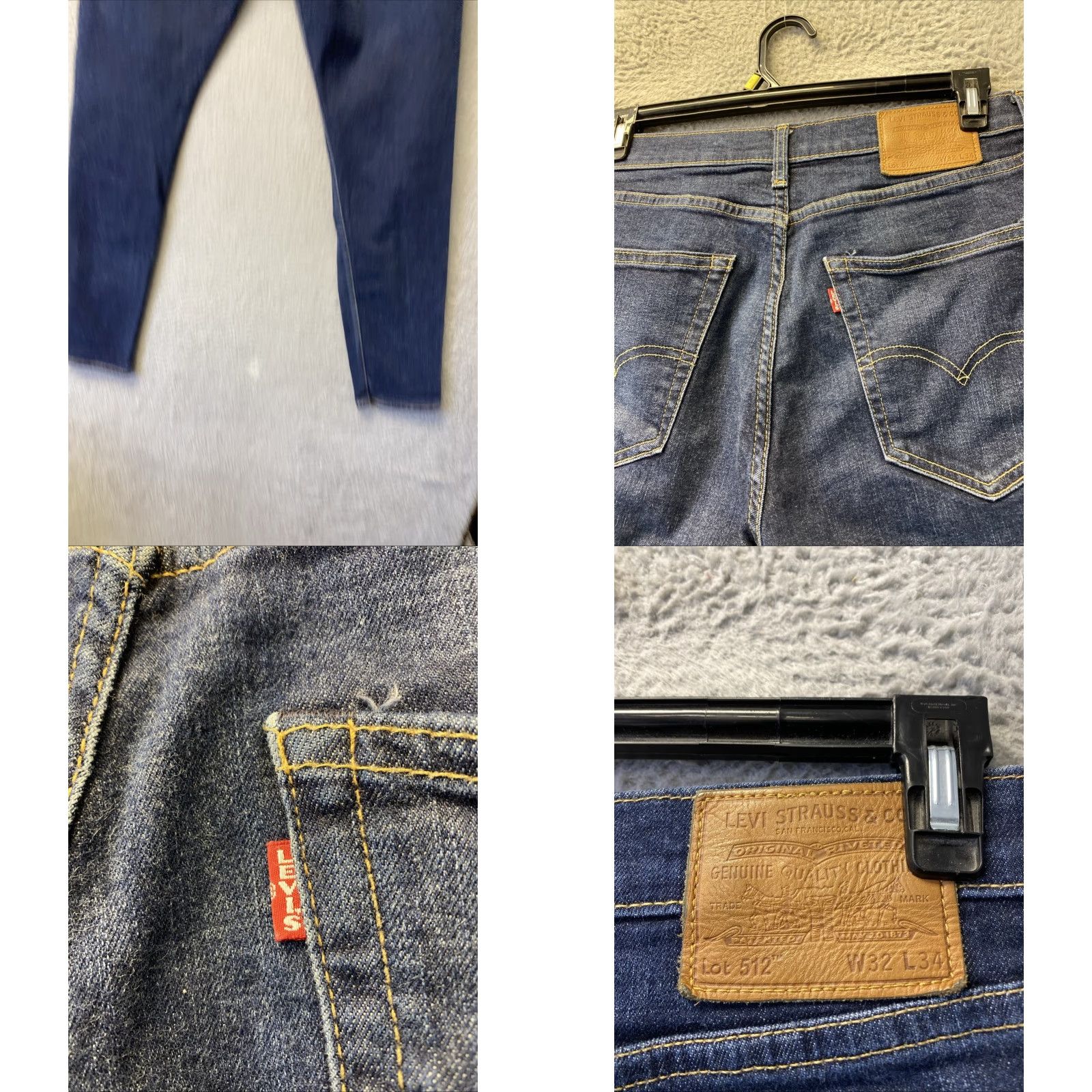 Levi's Levi's Jeans Main Selling Point Slim Taper Stretch 512 32x34 Blue Men Size US 32 / EU 48 - 8 Thumbnail