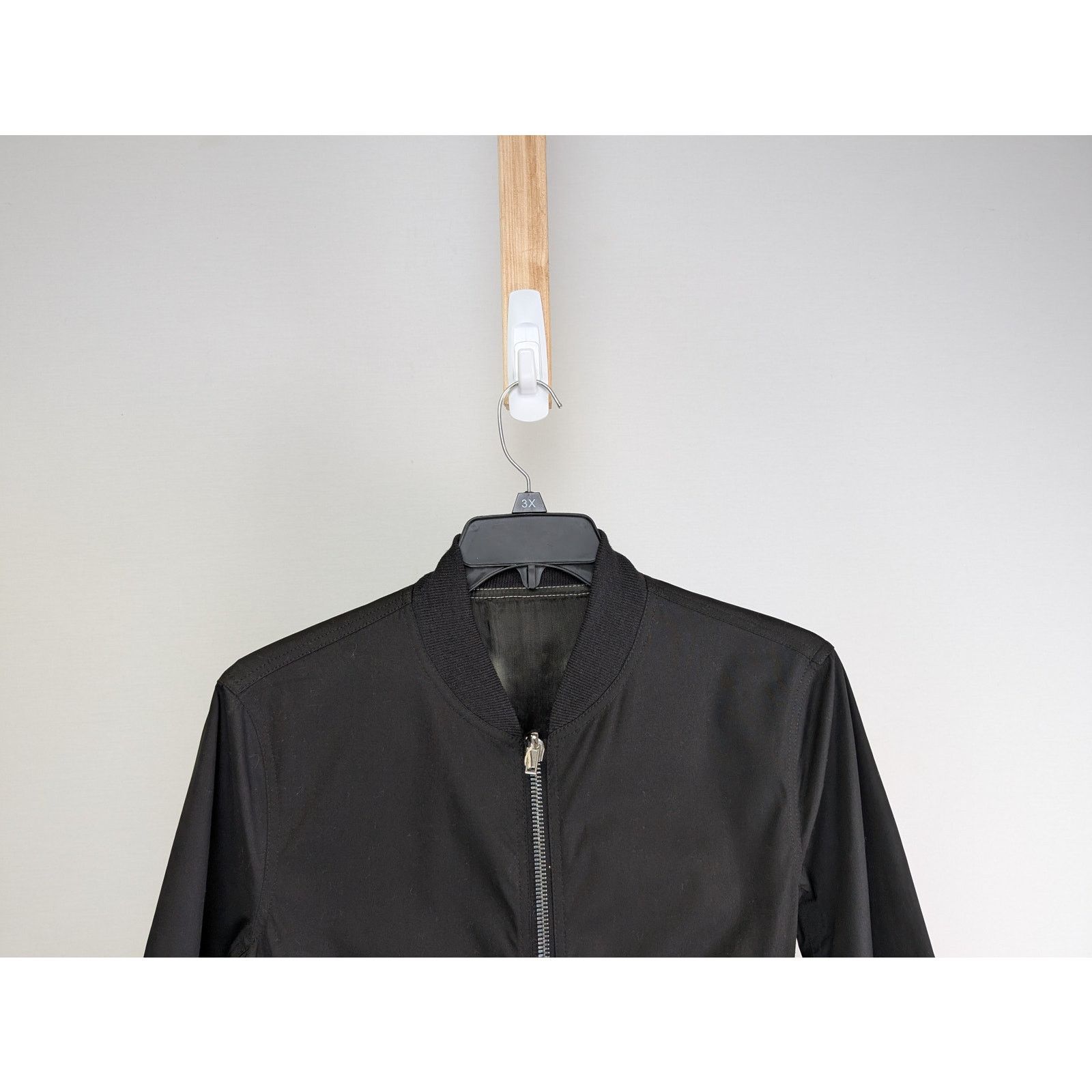 Rick Owens o1rshd1 Reversible Flight Jacket in Black/Black Plaid Size US M / EU 48-50 / 2 - 6 Thumbnail