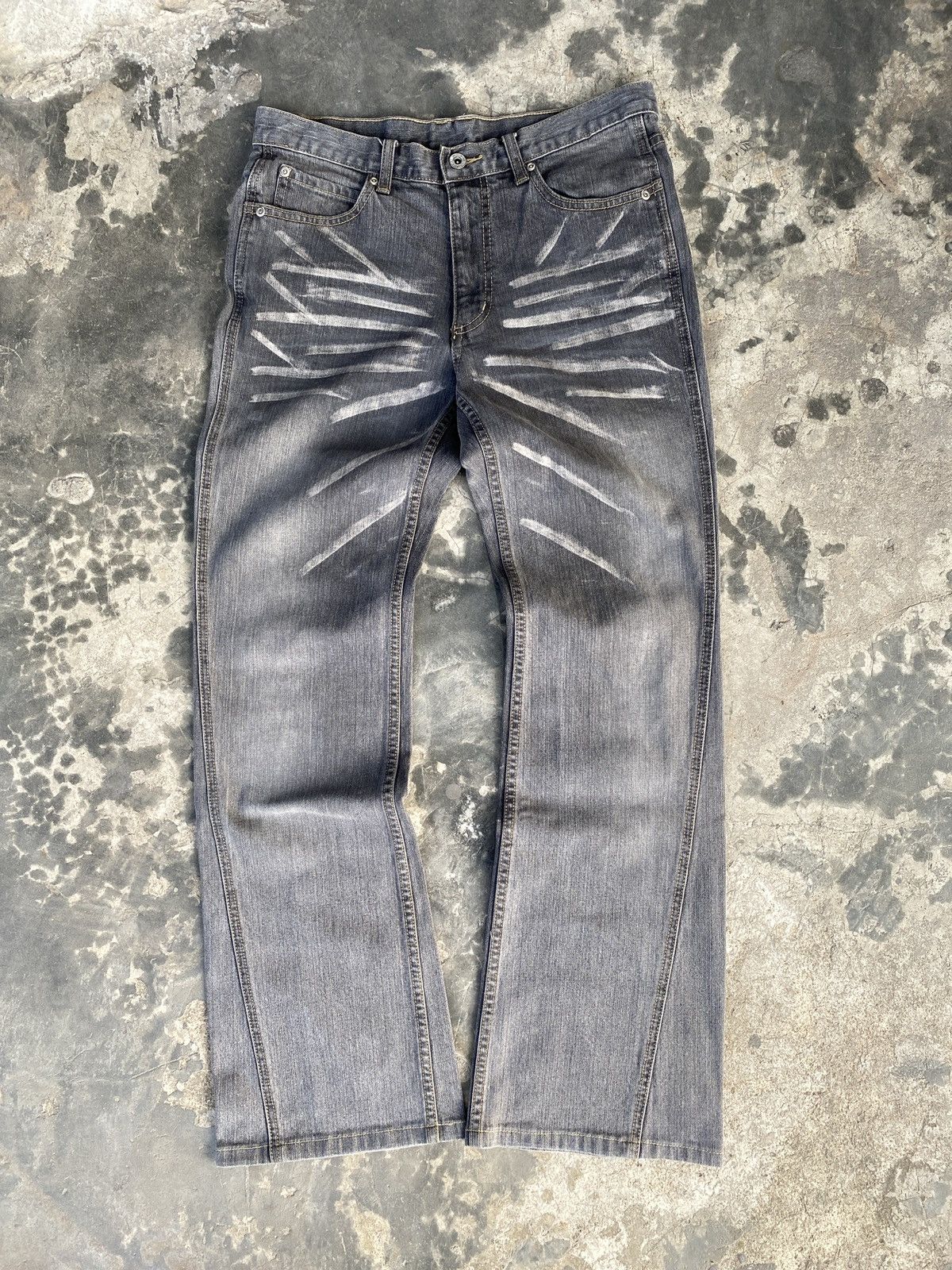 Japanese Brand Vintage Atelier Sab Men Flare Jeans Size US 32 / EU 48 - 2 Thumbnail