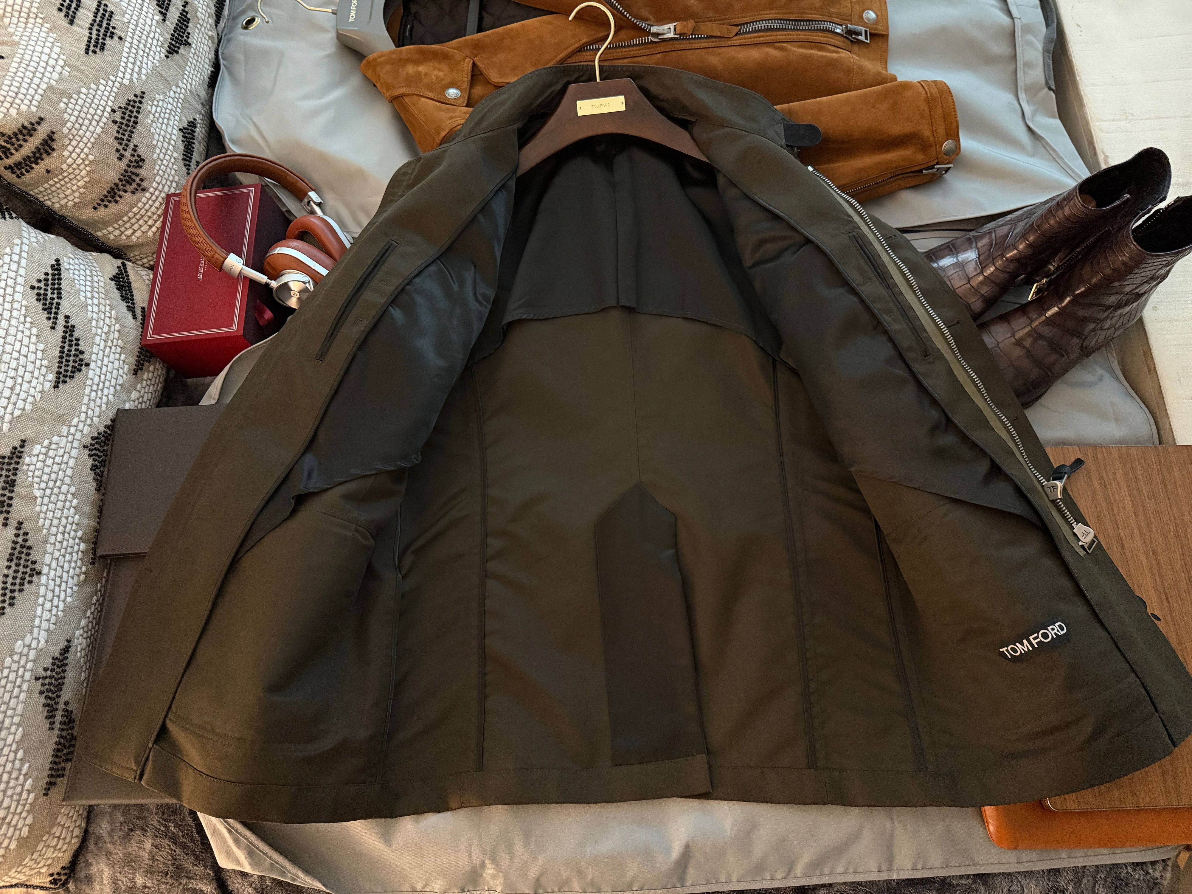 Tom Ford Ultimate New $5K w/tax Coveted Leather Accents Field Jacket Size US L / EU 52-54 / 3 - 14 Thumbnail