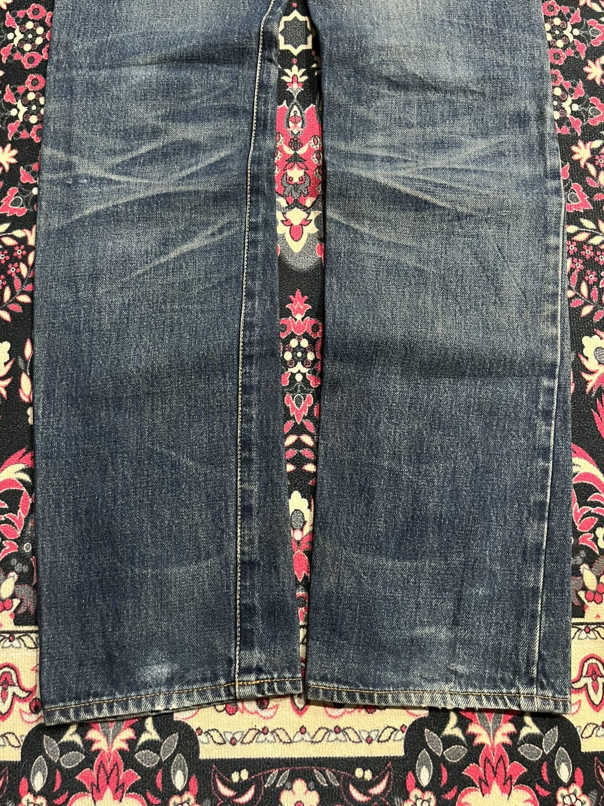 Paul Smith Red Ear Paul Smith Red Ear Distressed Selvedge Blue Washed Jeans Size US 30 / EU 46 - 11 Thumbnail