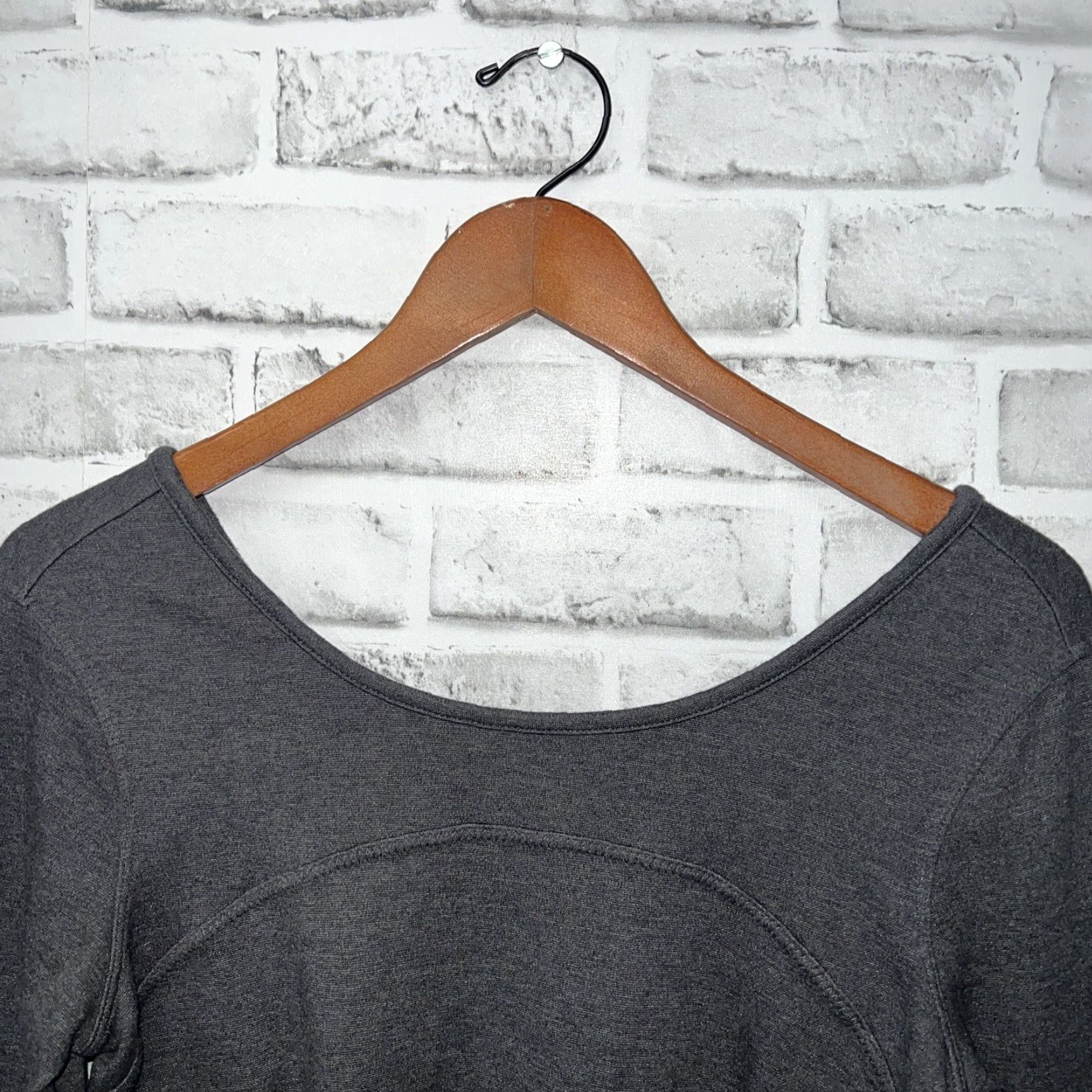 Athleta ATHLETA Gray Cotton Blend Stretchy Dress Womens Size S Size S / US 4 / IT 40 - 2 Thumbnail