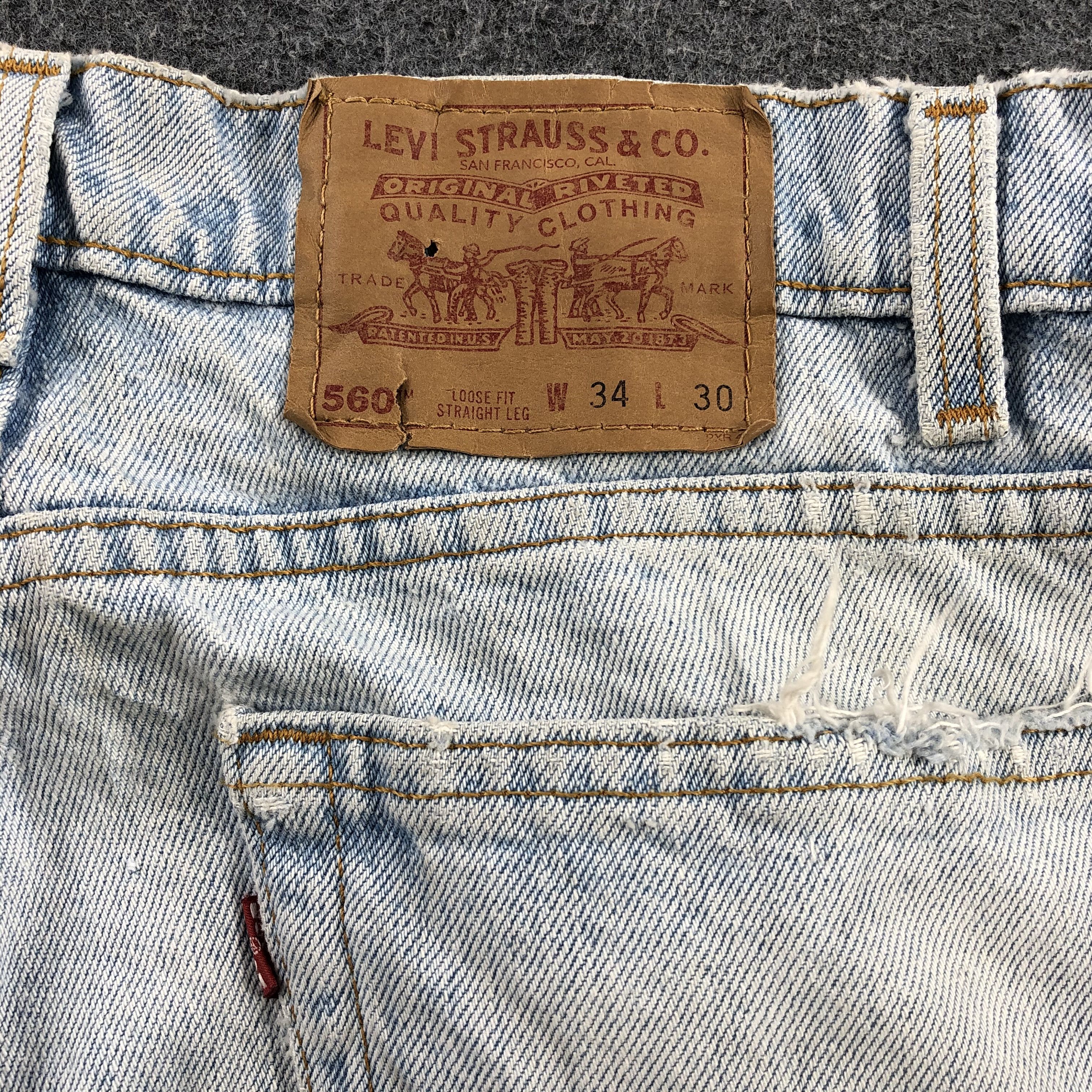 Levi's × Vintage Vintage 90s Light Wash Levis 560 Jeans-JM1709 Size US 34 / EU 50 - 6 Thumbnail