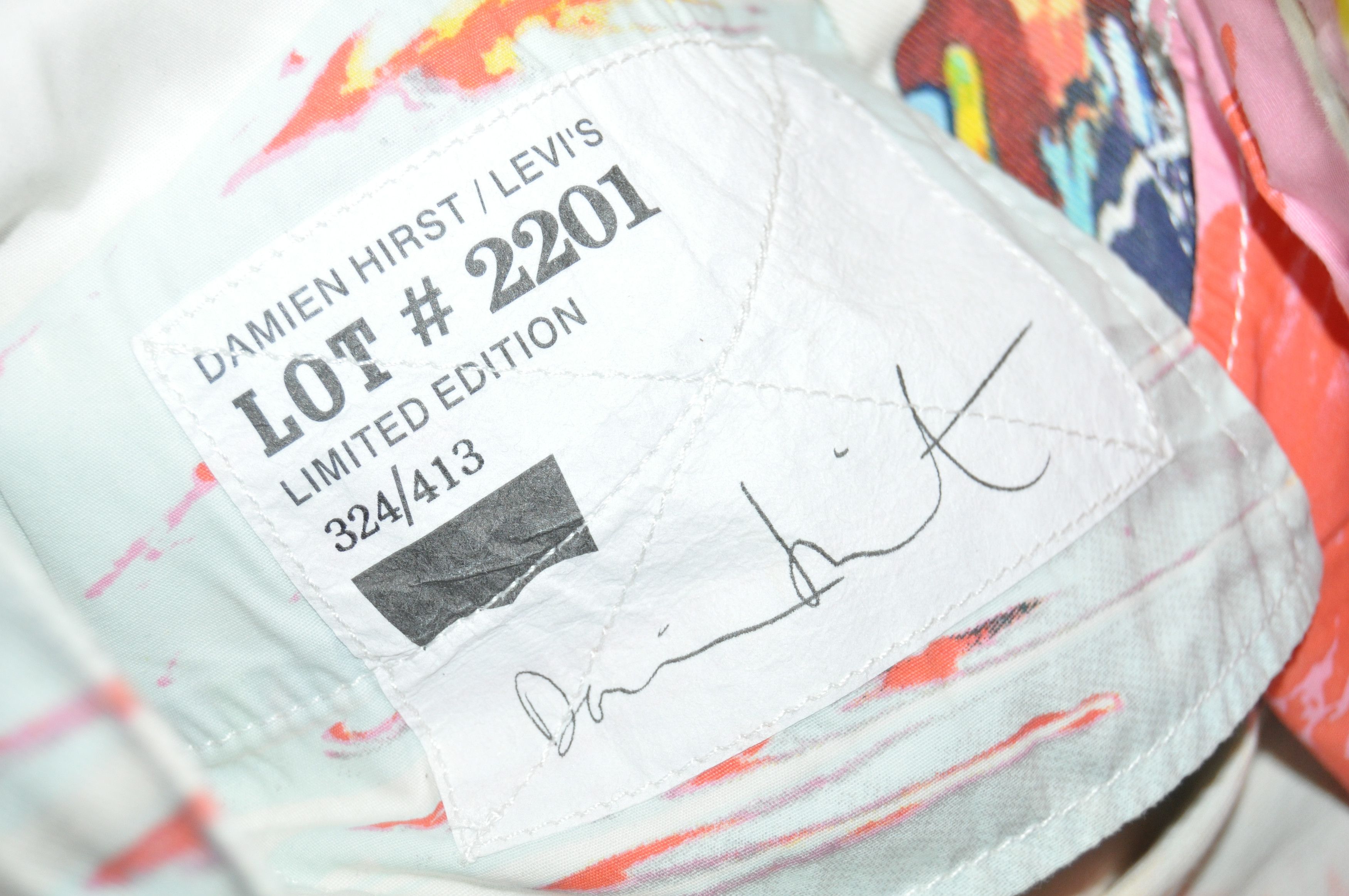 Damien Hirst × Levi's Levi's - Damien Hirst - 2008 - Spin Denim Jean Size US 30 / EU 46 - 13 Thumbnail
