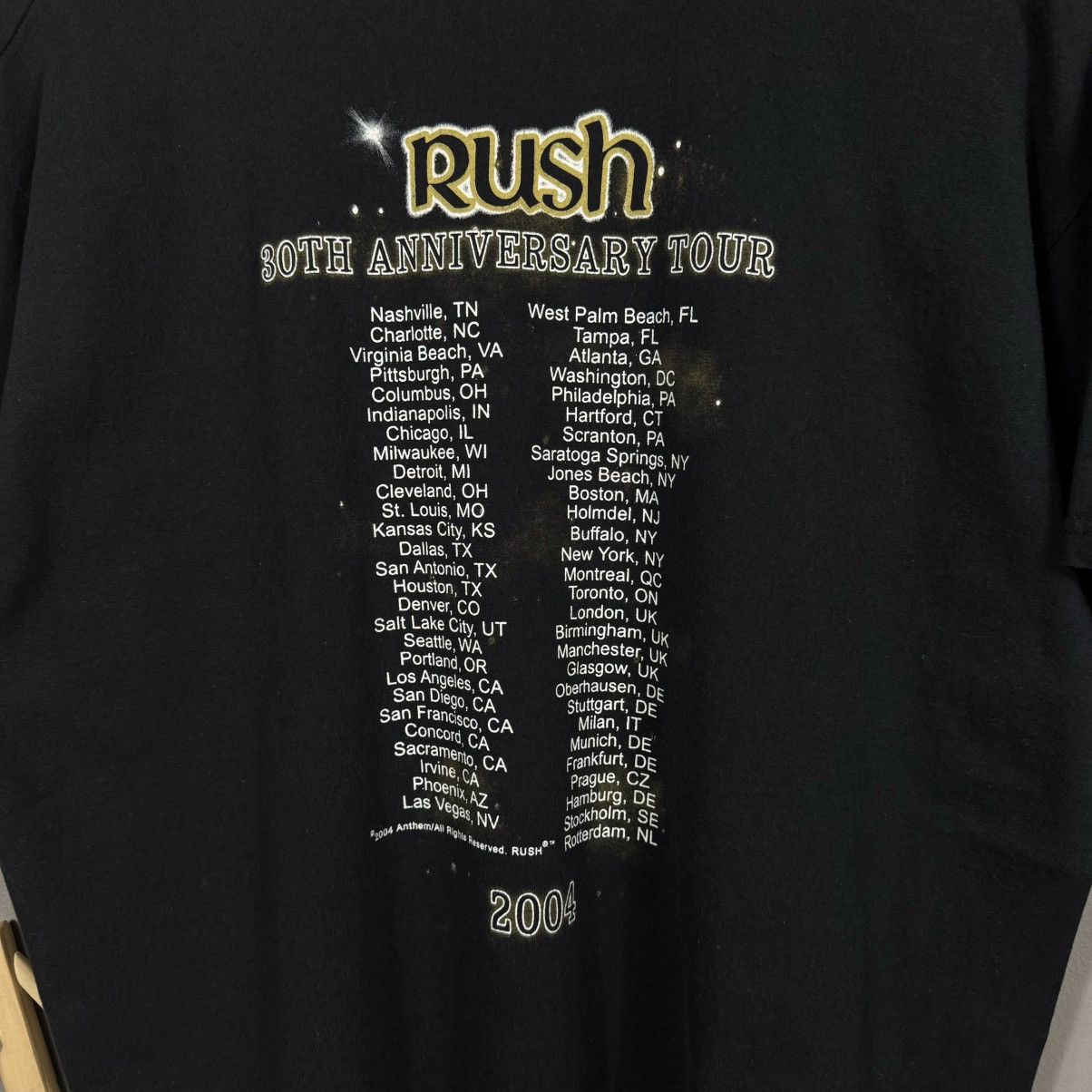 Band Tees Vintage 2004 Rush 30th Anniversary Tour T-shirt Size US L / EU 52-54 / 3 - 3 Thumbnail