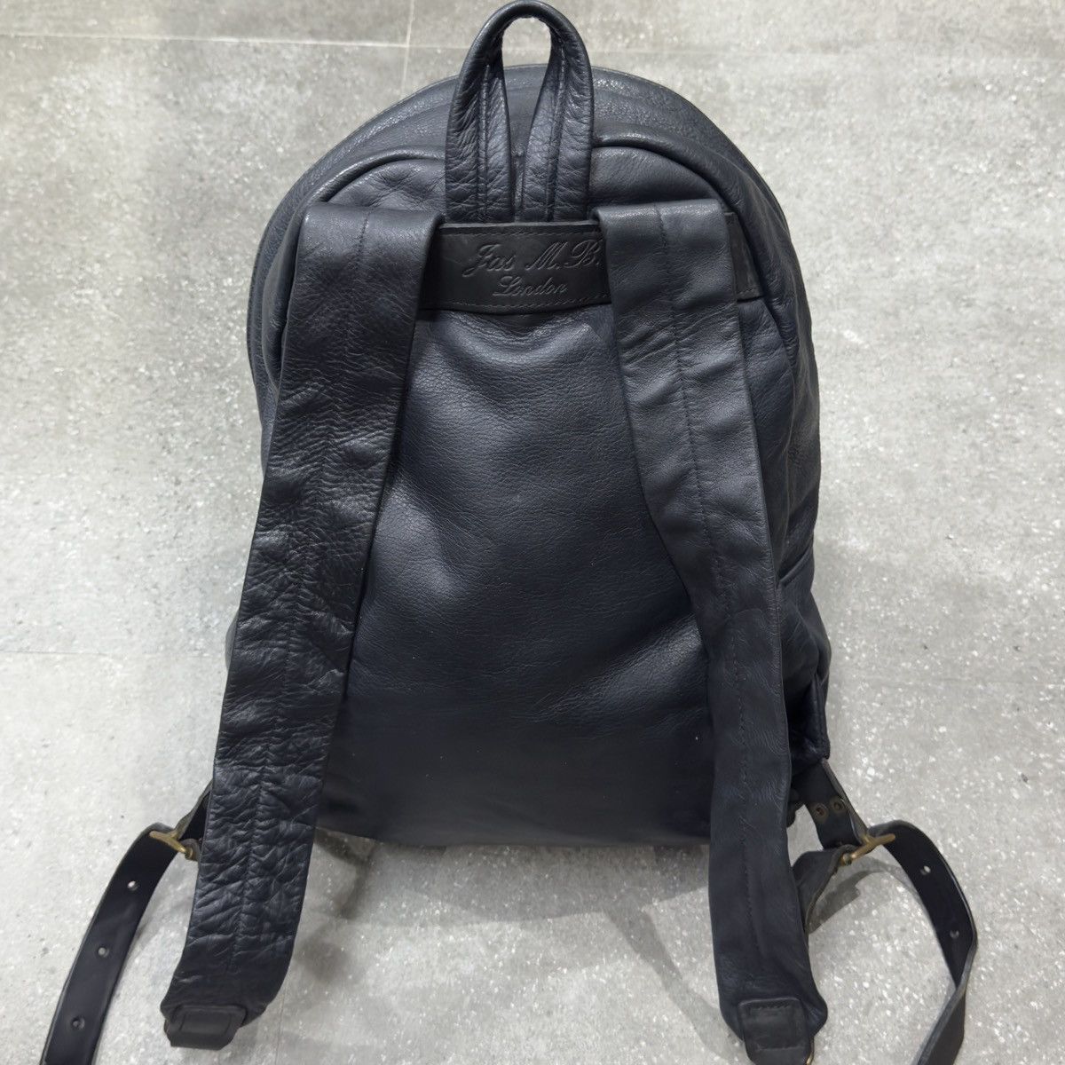 Designer × Jas MB × Leather Rare Vintage Jas Mb London England Full Leather Back Pack Size ONE SIZE - 3 Thumbnail