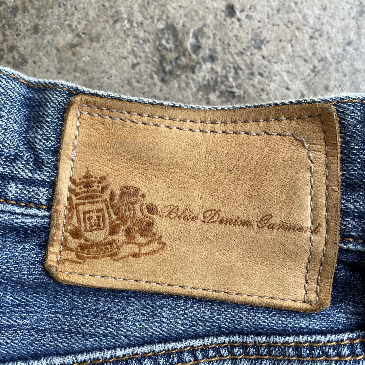 Bluer Denim 🔥🇯🇵Blue Denim Garments Union Made Ripped Distress Denim Jeans Size US 31 - 14 Thumbnail