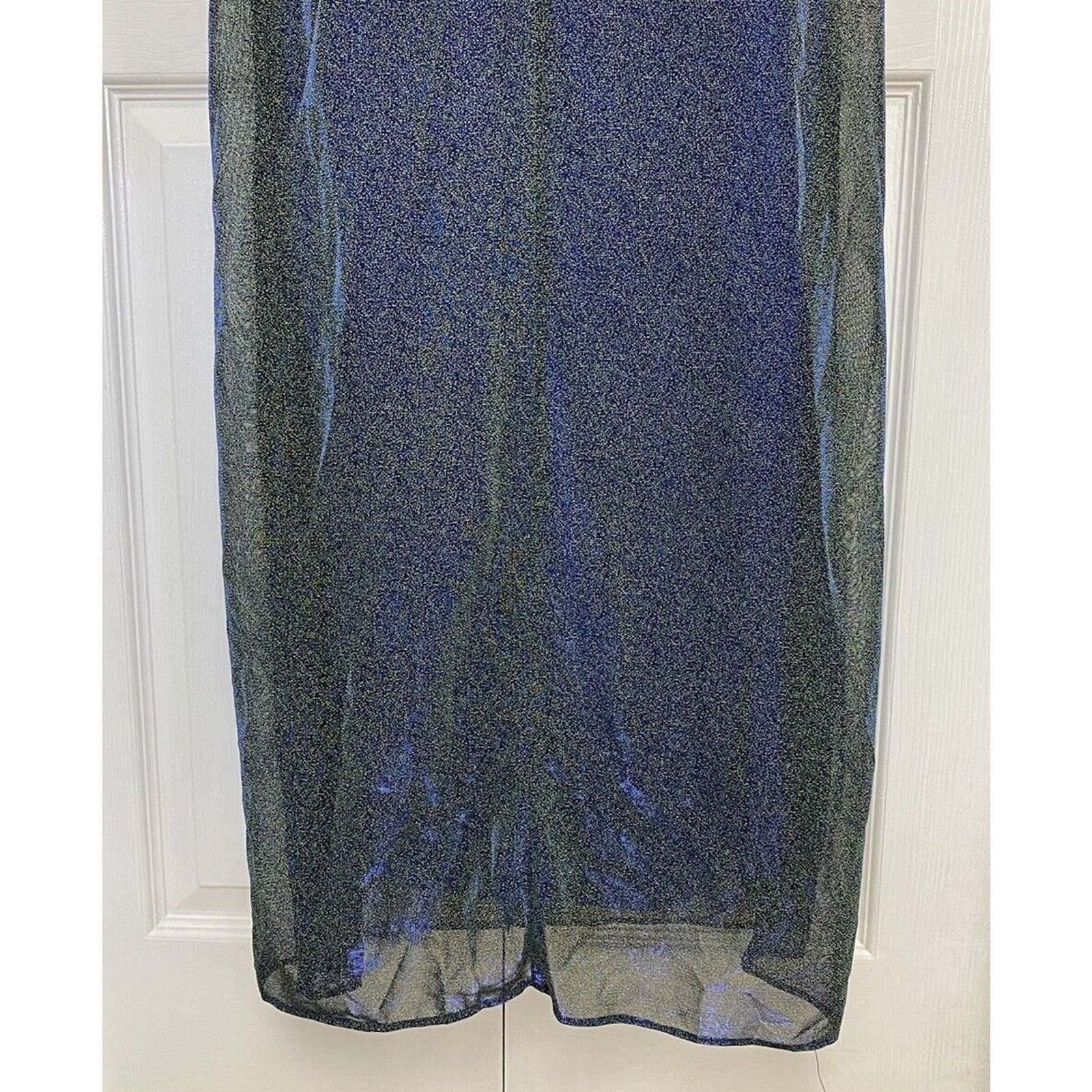Jessica McClintock Jessica McClintock Gunne Saxe Halter Dress Iridescent Y2K Size S / US 4 / IT 40 - 5 Thumbnail