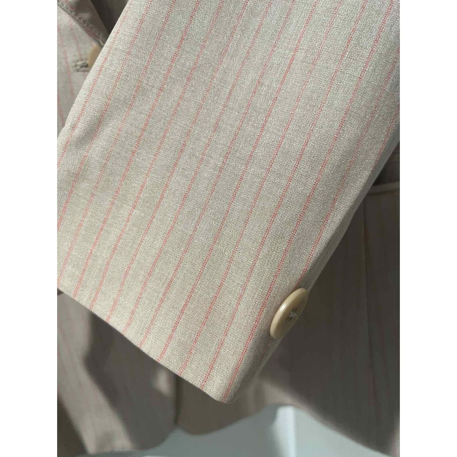 & Other Stories Lafayette 148 New York Tan Wool Suit Jacket Size 16 A001621 Size XL / US 12-14 / IT 48-50 - 8 Thumbnail
