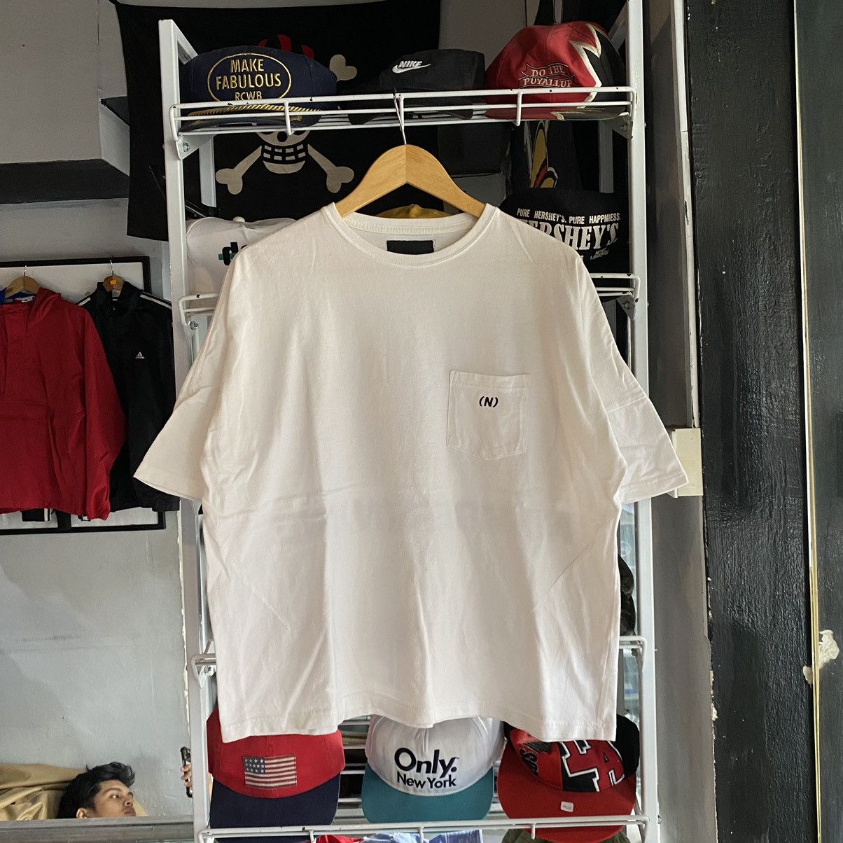 Number (N)ine Rare NUMBER (N)INE Big Spellout Pocket Tee Tshirt Size US S / EU 44-46 / 1 - 2 Thumbnail
