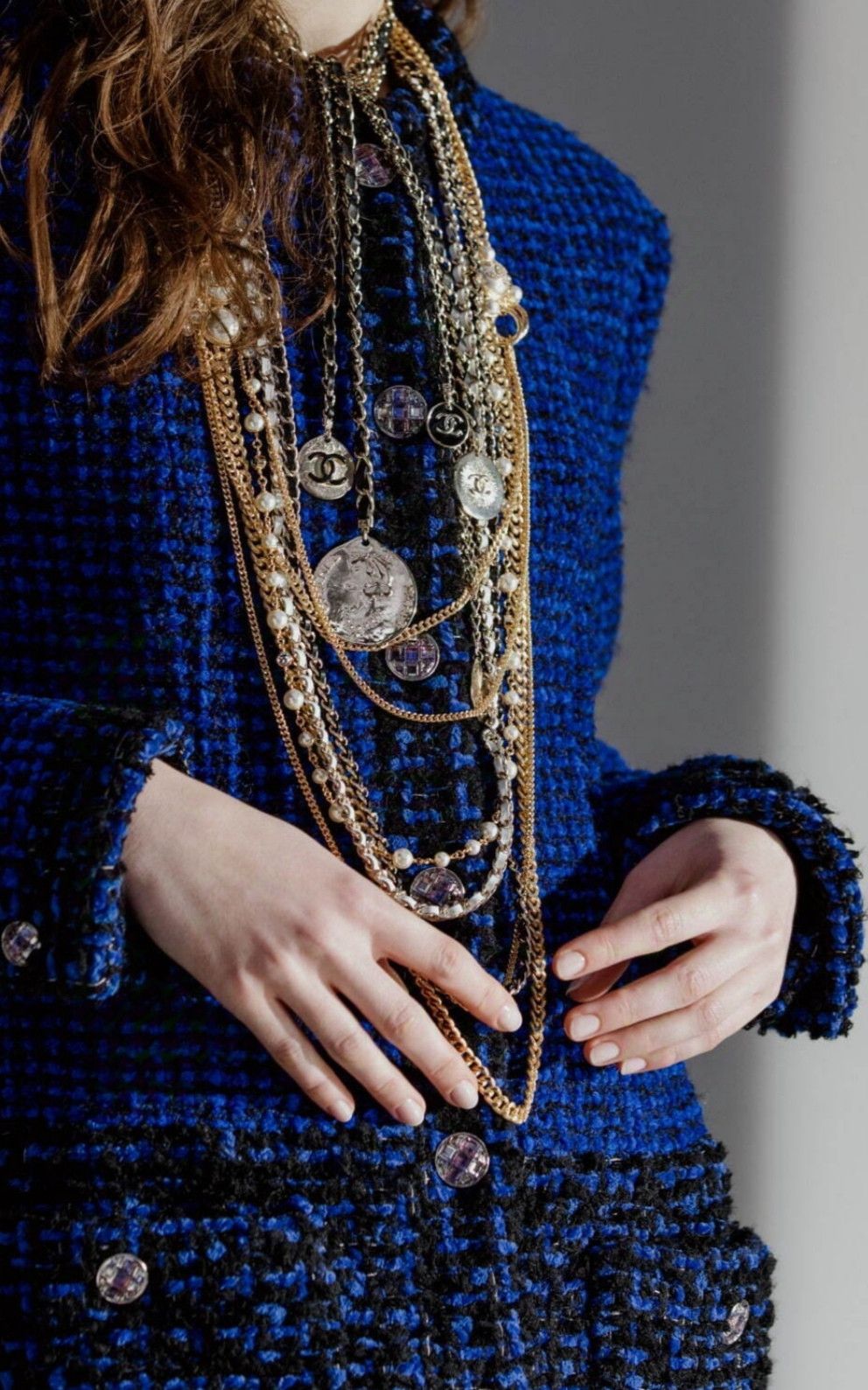 Chanel Chanel 2022 tweed blue navy coat Size S / US 4 / IT 40 - 9 Thumbnail