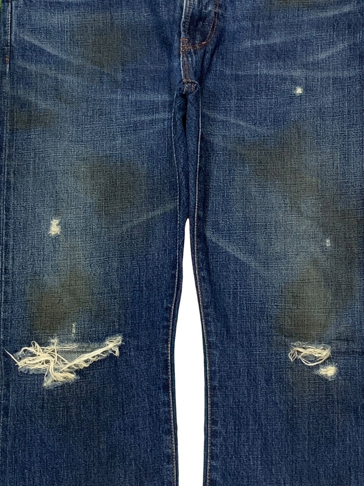 Japanese Brand × KIJIMA TAKAYUKI × Nonnative SALES🔥Vintage Japanese Selvedge Mud Wash Loose Jeans Size US 34 / EU 50 - 7 Thumbnail