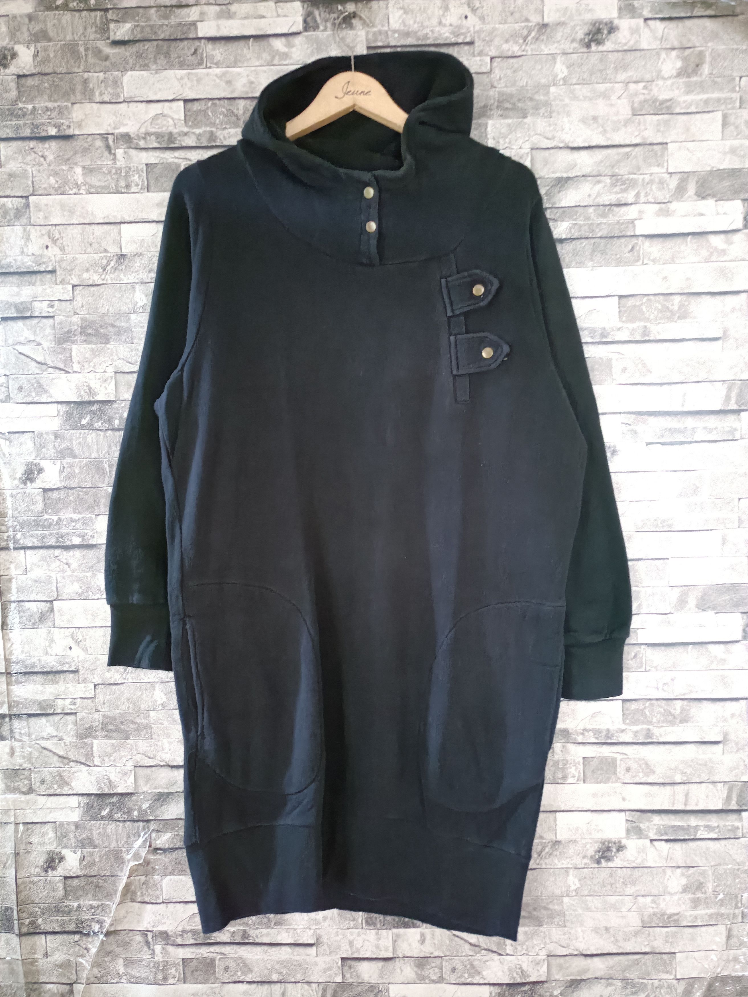 Japanese Brand Long hoodie military punk gothic visual kei Size ONE SIZE - 1 Thumbnail