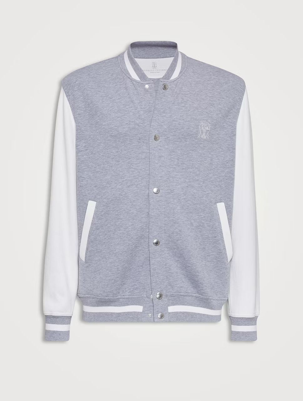 image of Brunello Cucinelli O1W1Db10524 Sweatshirt In Grey, Men's (Size Large)